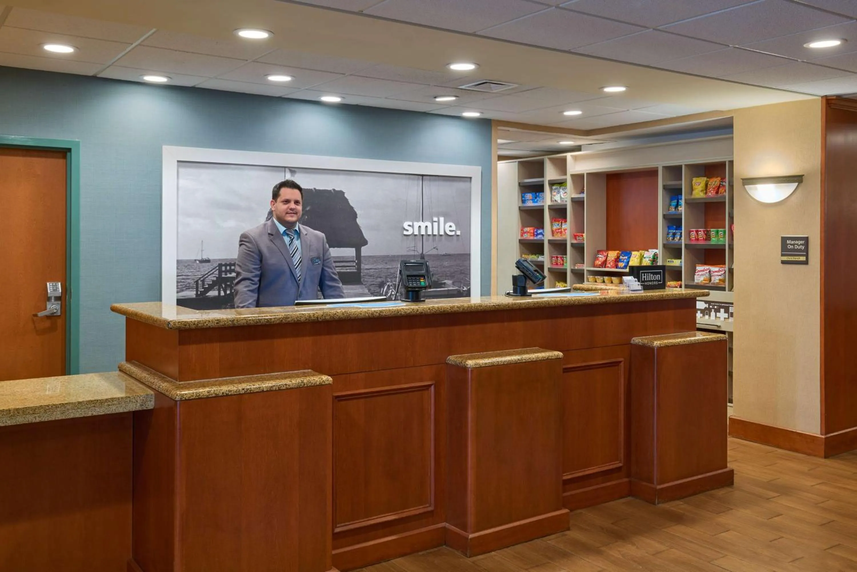 Lobby or reception in Hampton Inn & Suites Providence / Smithfield