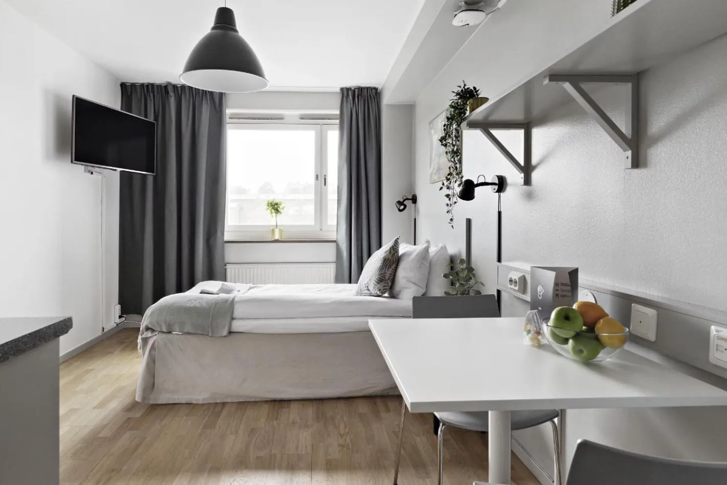 Bed in Forenom Hotels & Apartments Stockholm Alvik