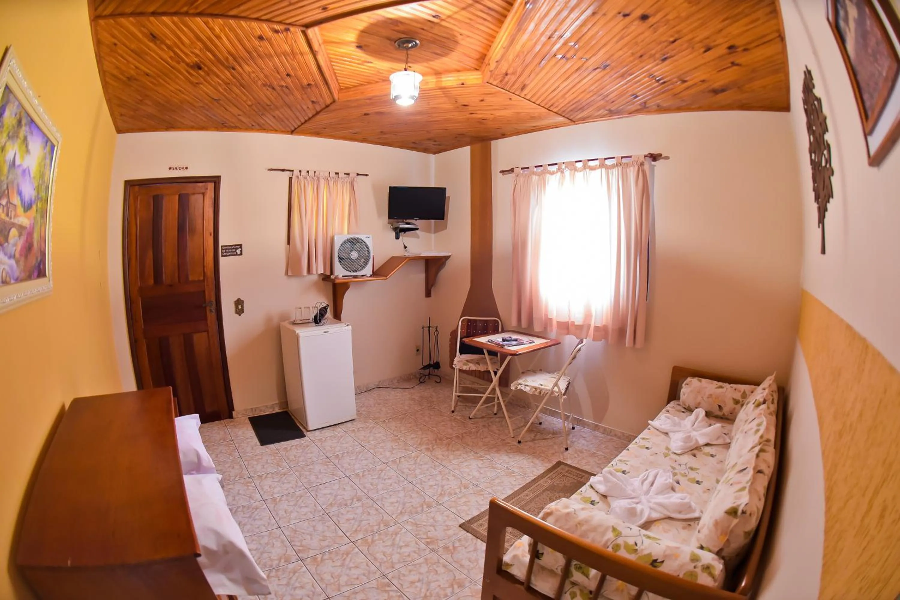 Bed in Pousada Villa Da Montanha