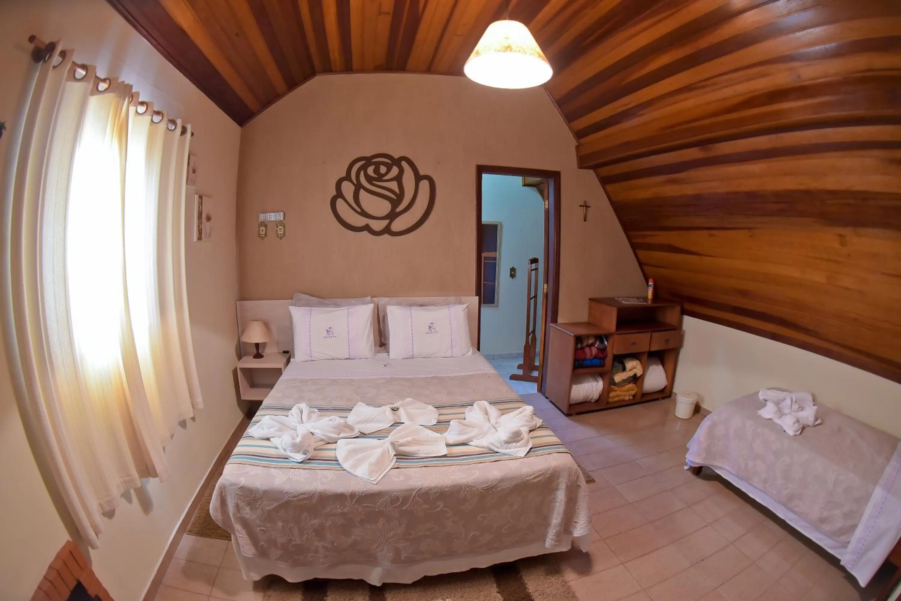 Bed in Pousada Villa Da Montanha