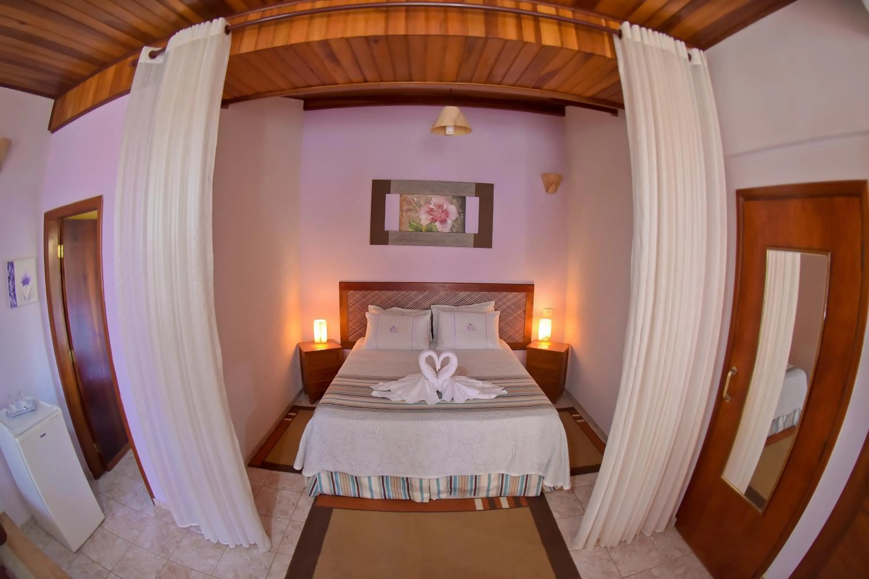 Bed in Pousada Villa Da Montanha