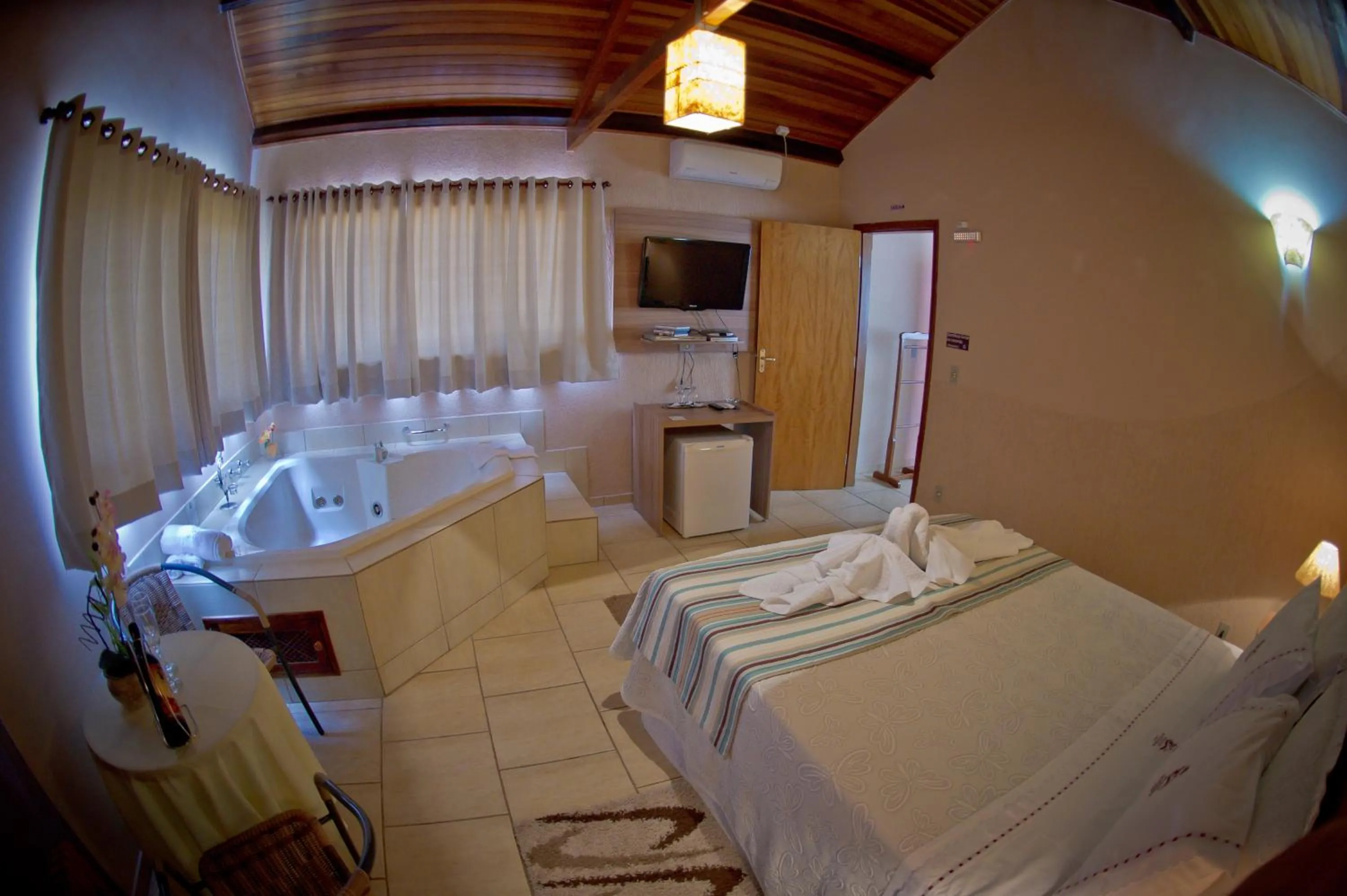 Bed in Pousada Villa Da Montanha