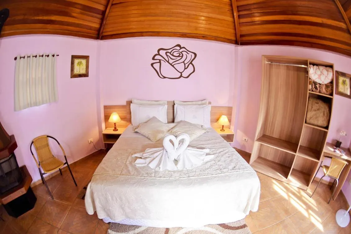 Bed in Pousada Villa Da Montanha