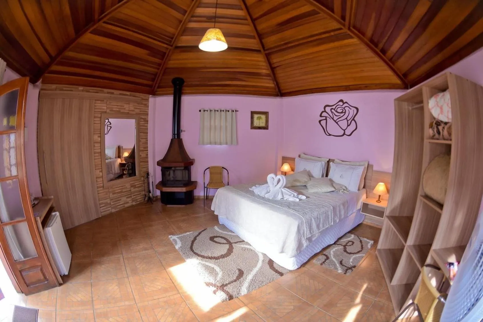 Bed in Pousada Villa Da Montanha