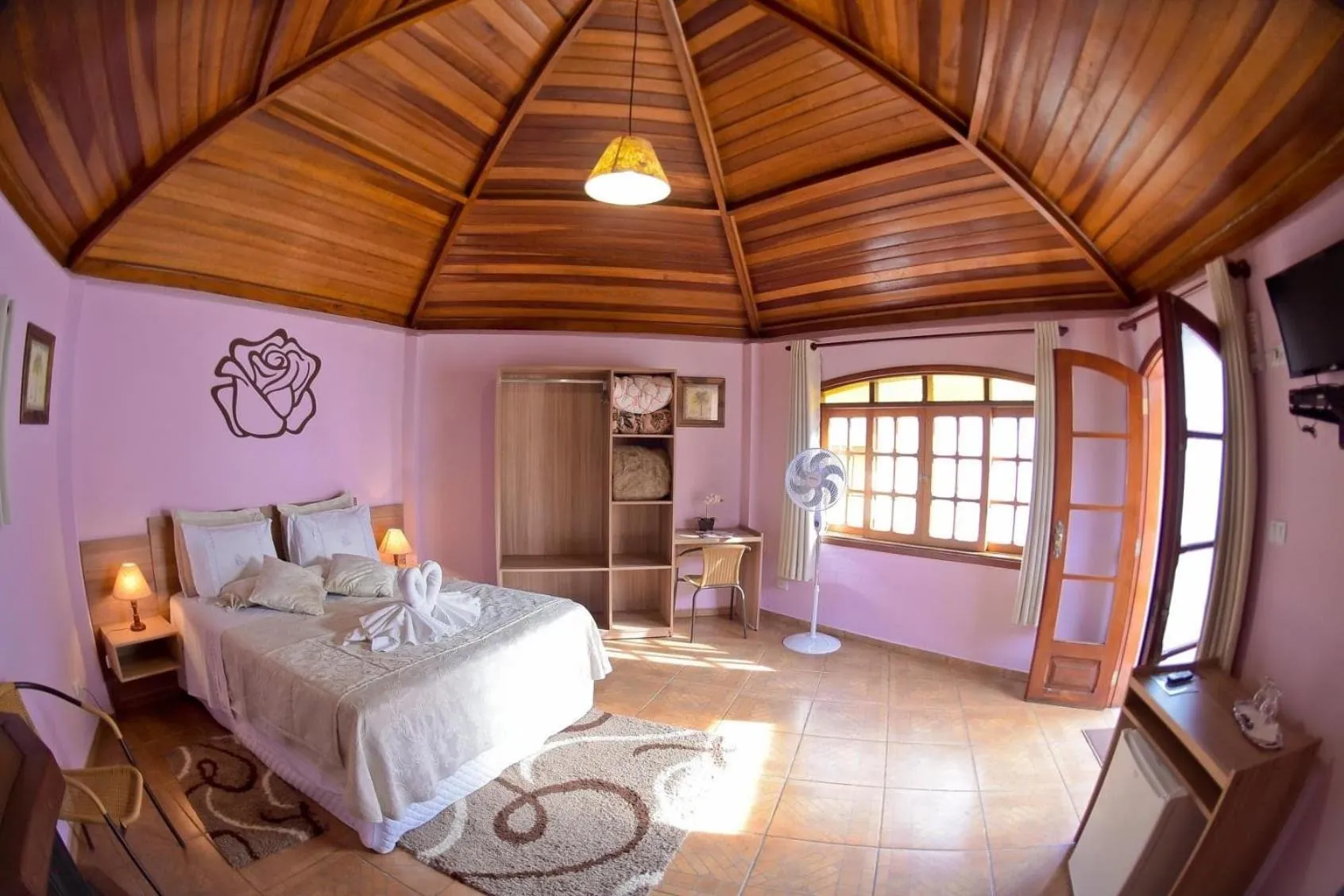 Bed in Pousada Villa Da Montanha
