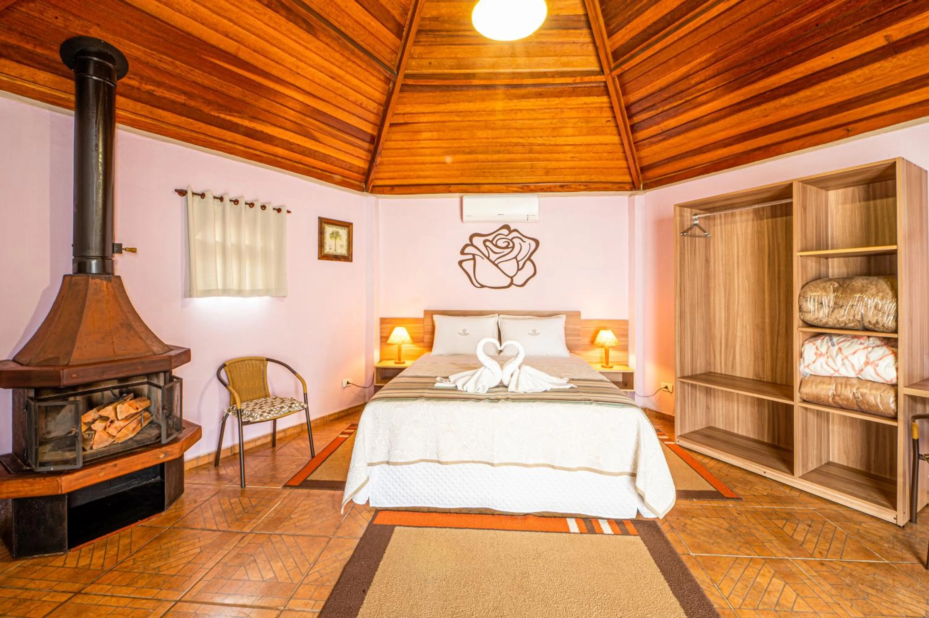 Bed in Pousada Villa Da Montanha