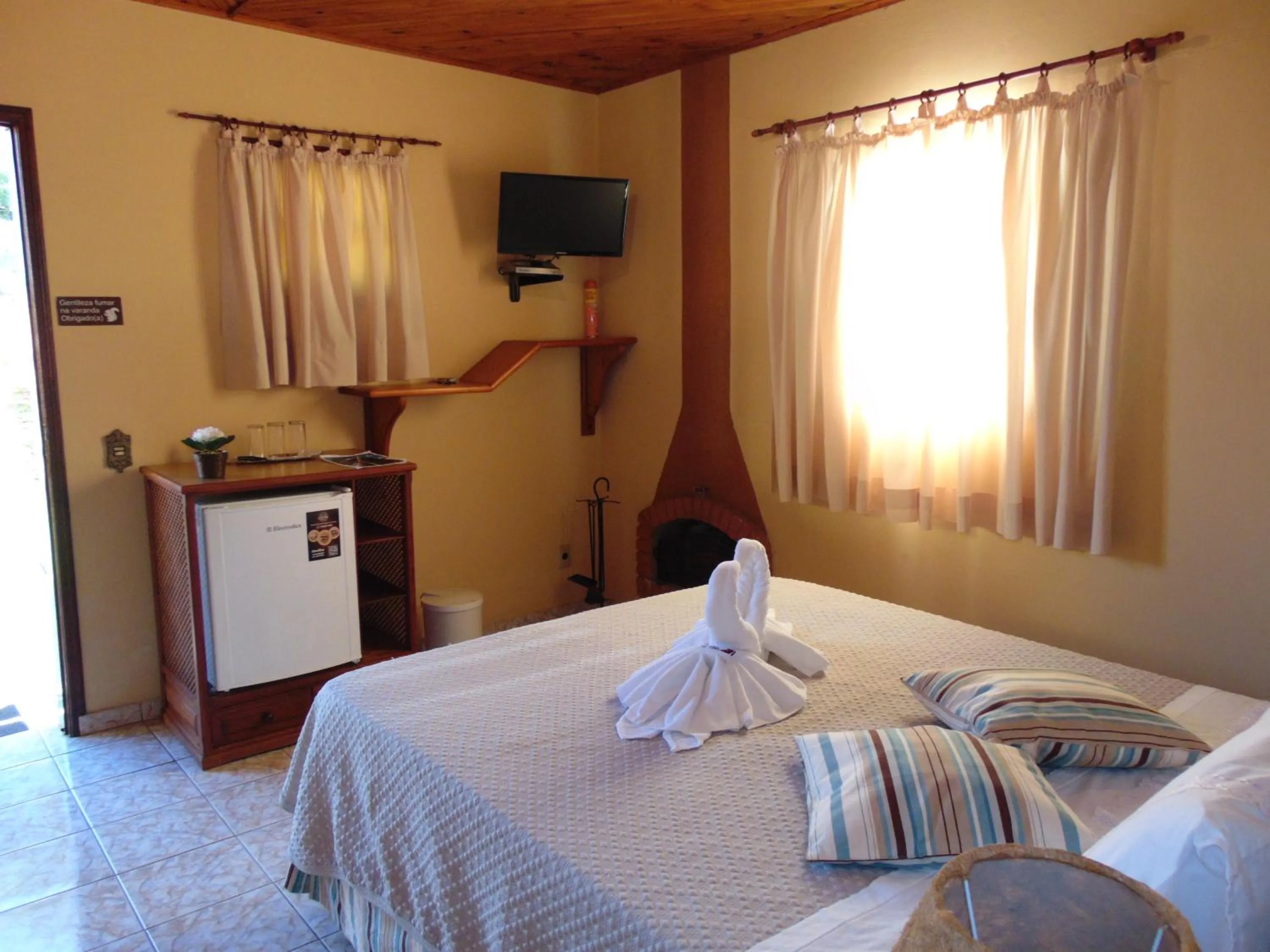 Bed in Pousada Villa Da Montanha