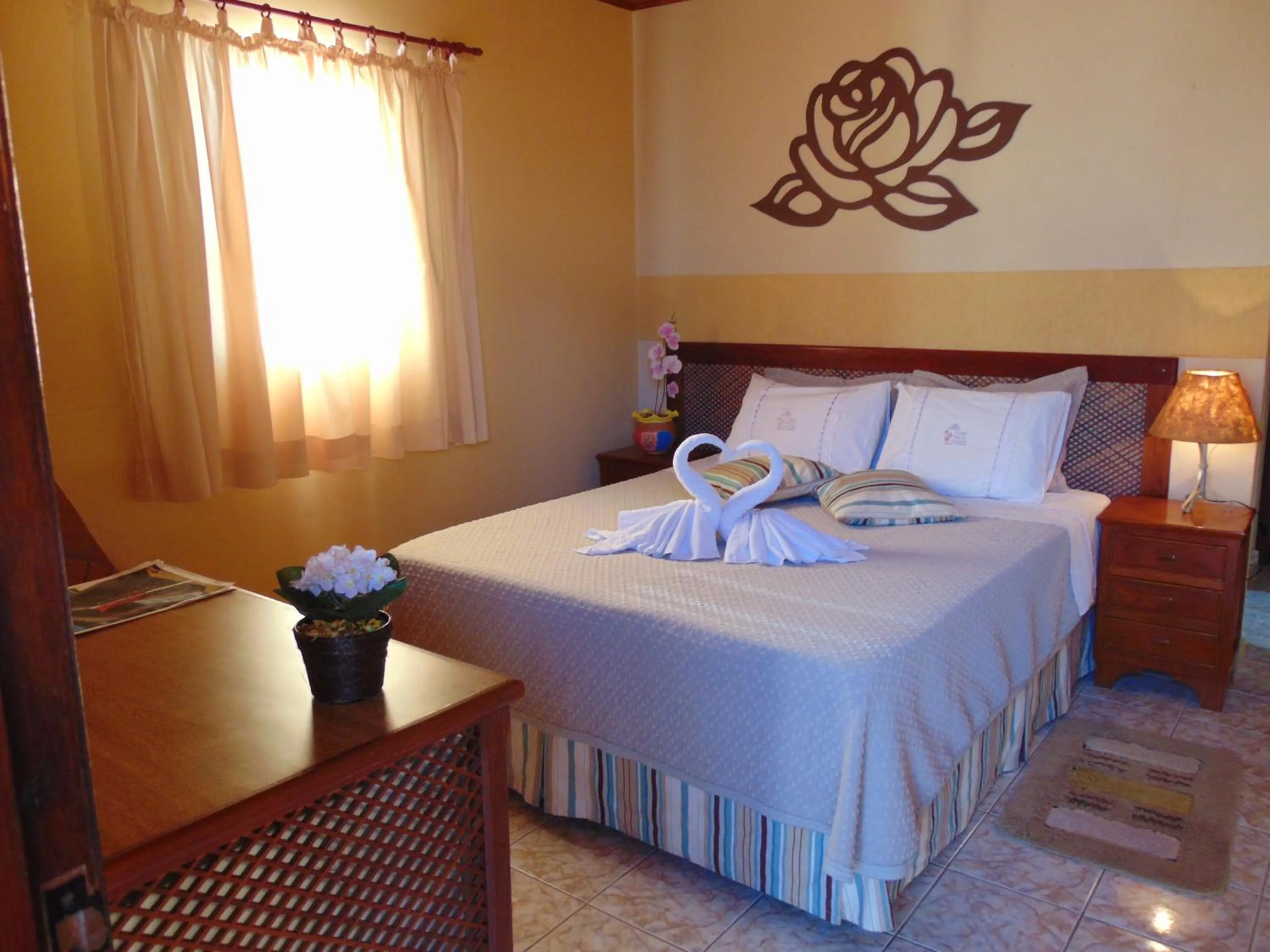 Bed in Pousada Villa Da Montanha