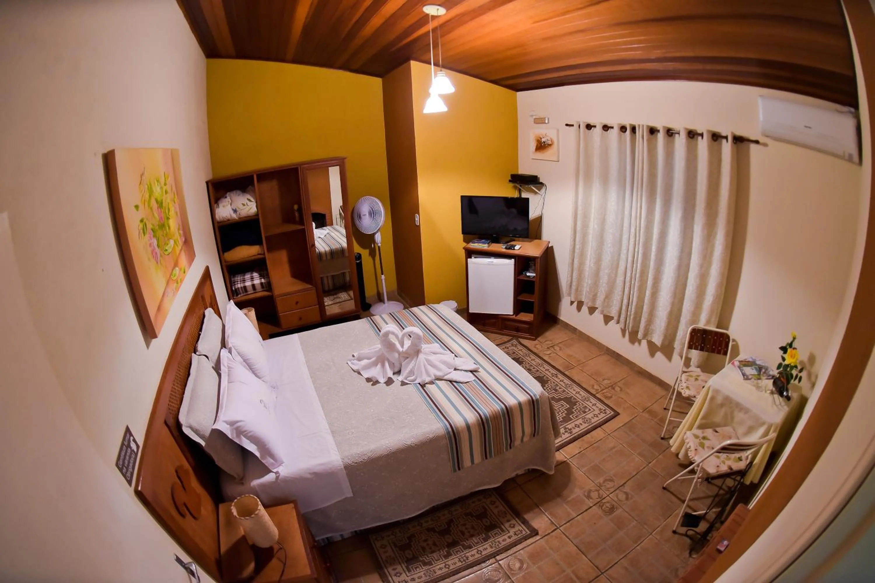 Bed in Pousada Villa Da Montanha