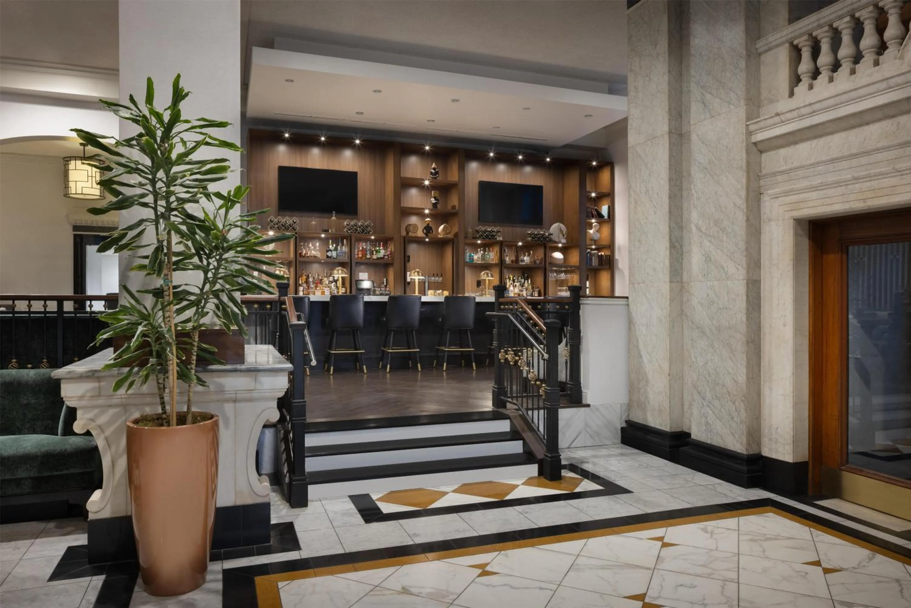 Lounge or bar in Hilton Pennywell St Louis at the Arch