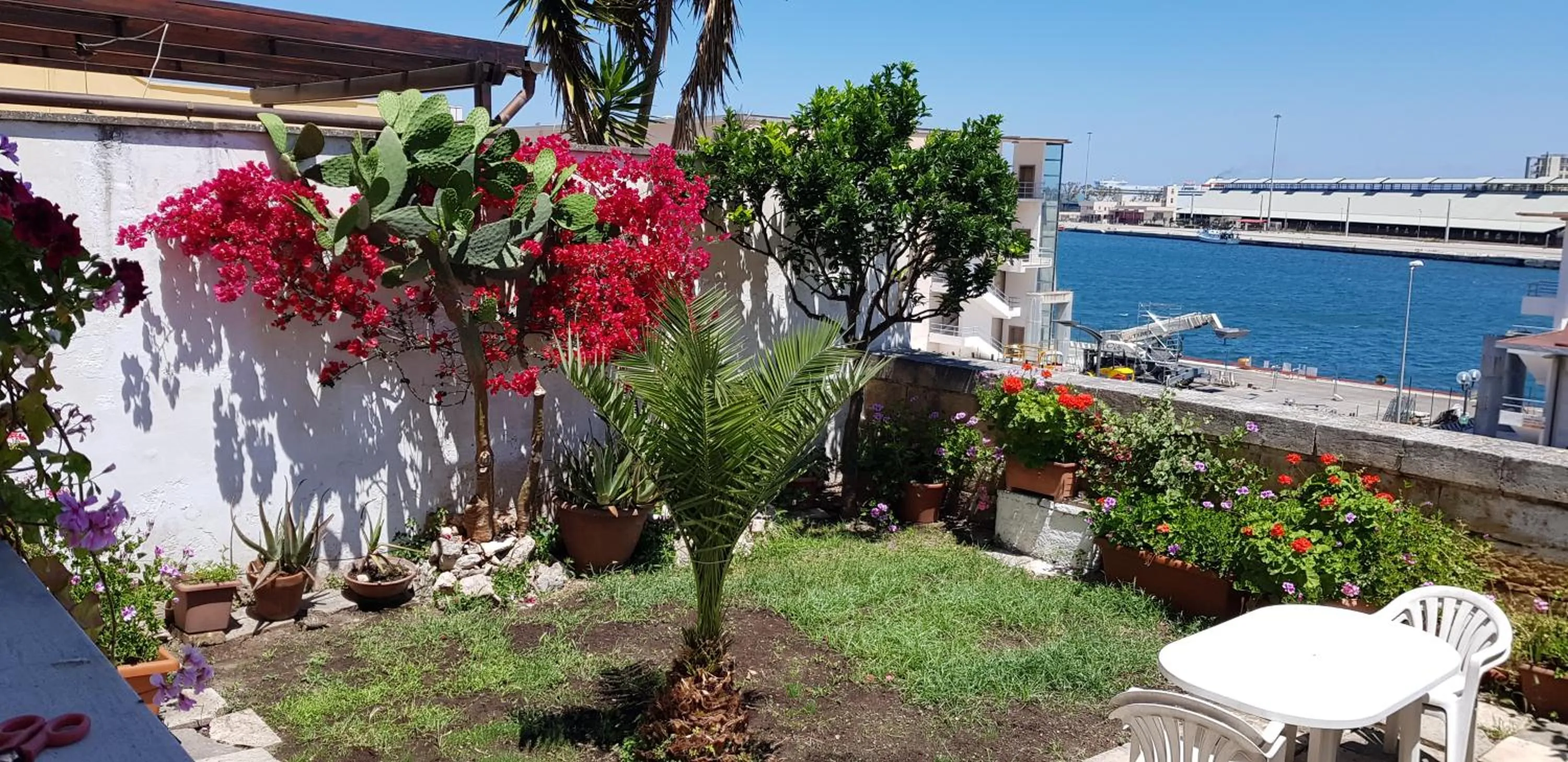 Garden view in La Casa Sul Porto