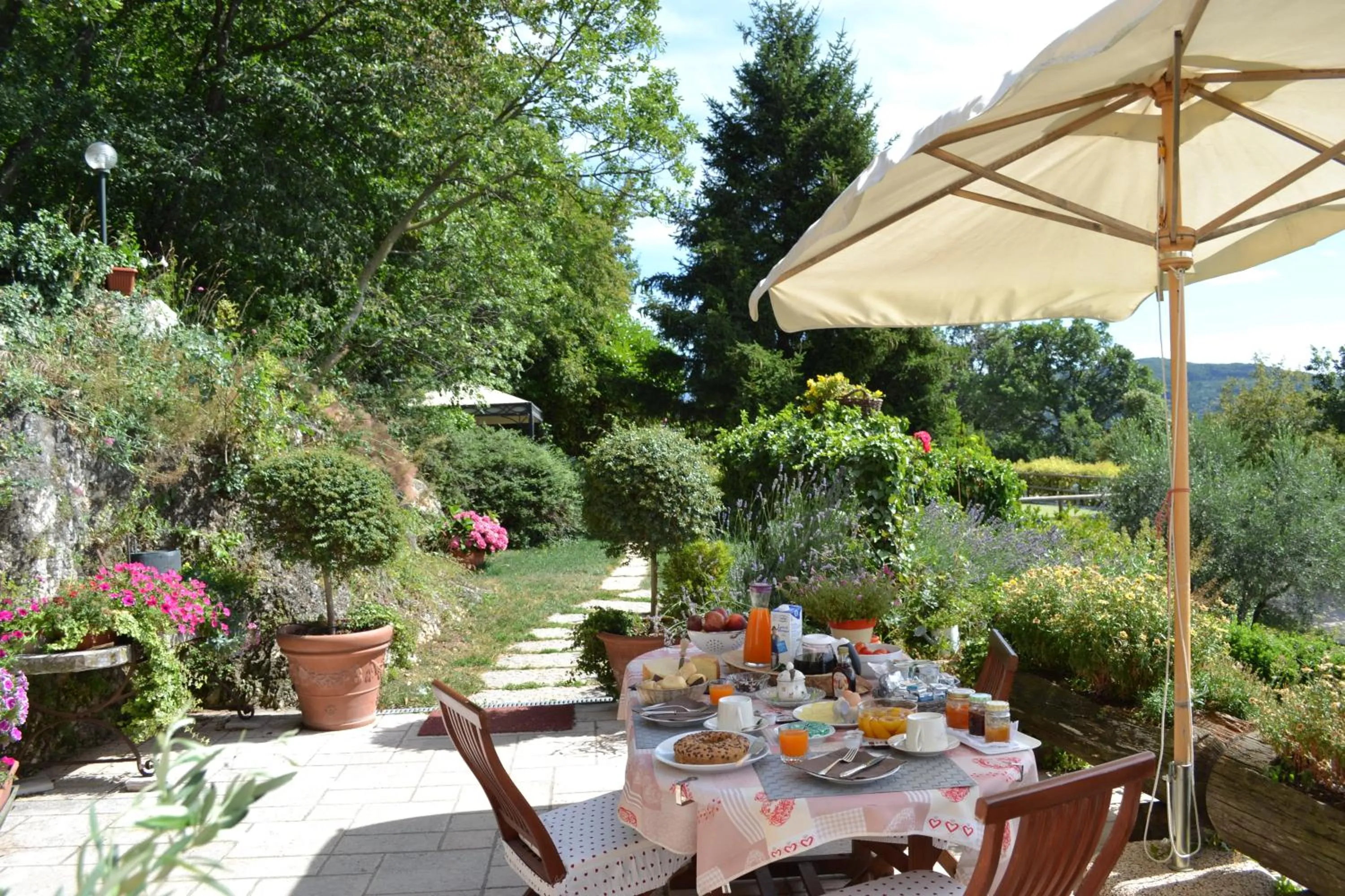 Patio in B&B Le Corone