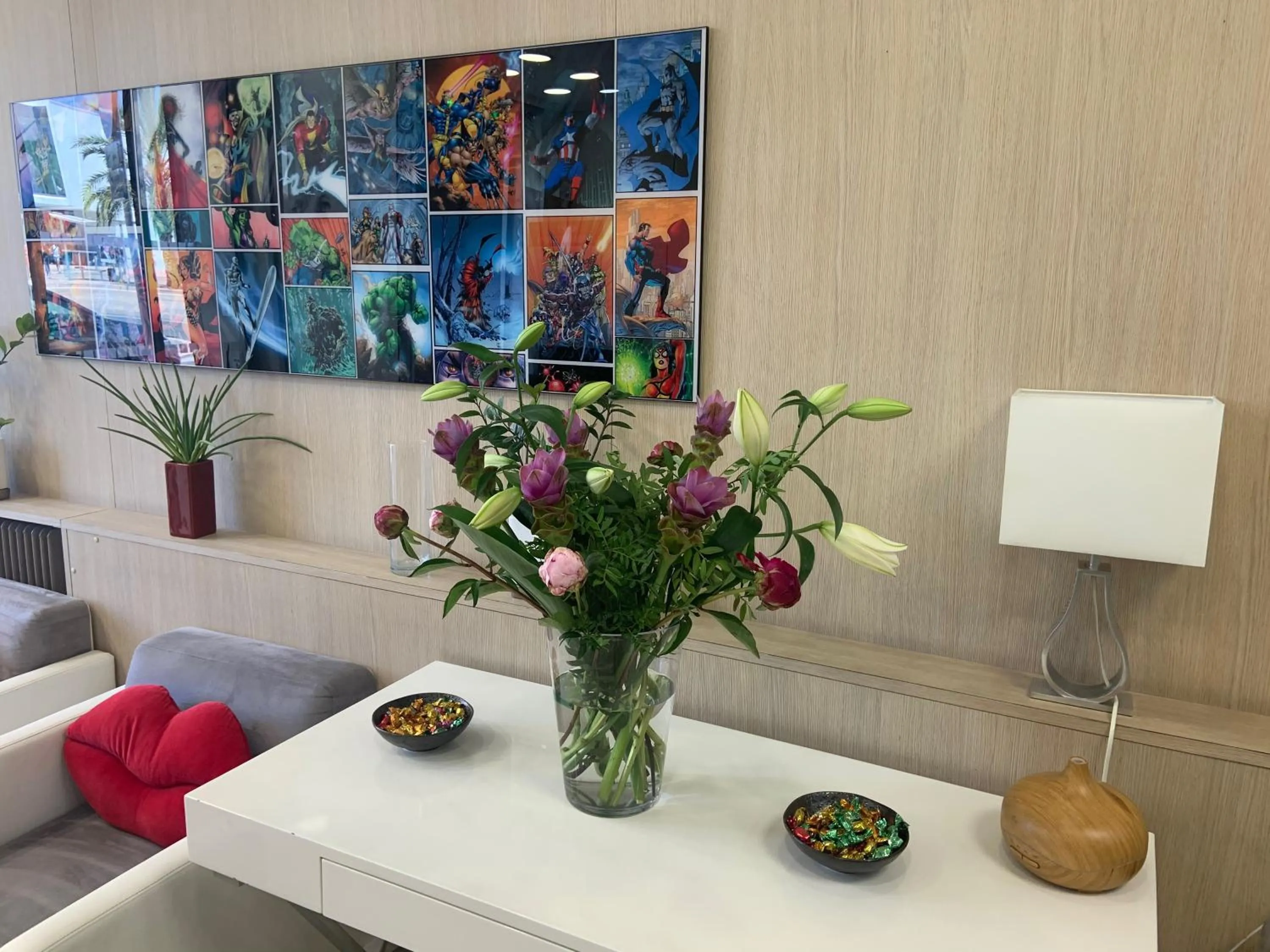 Lobby or reception in Hotel Amiraute