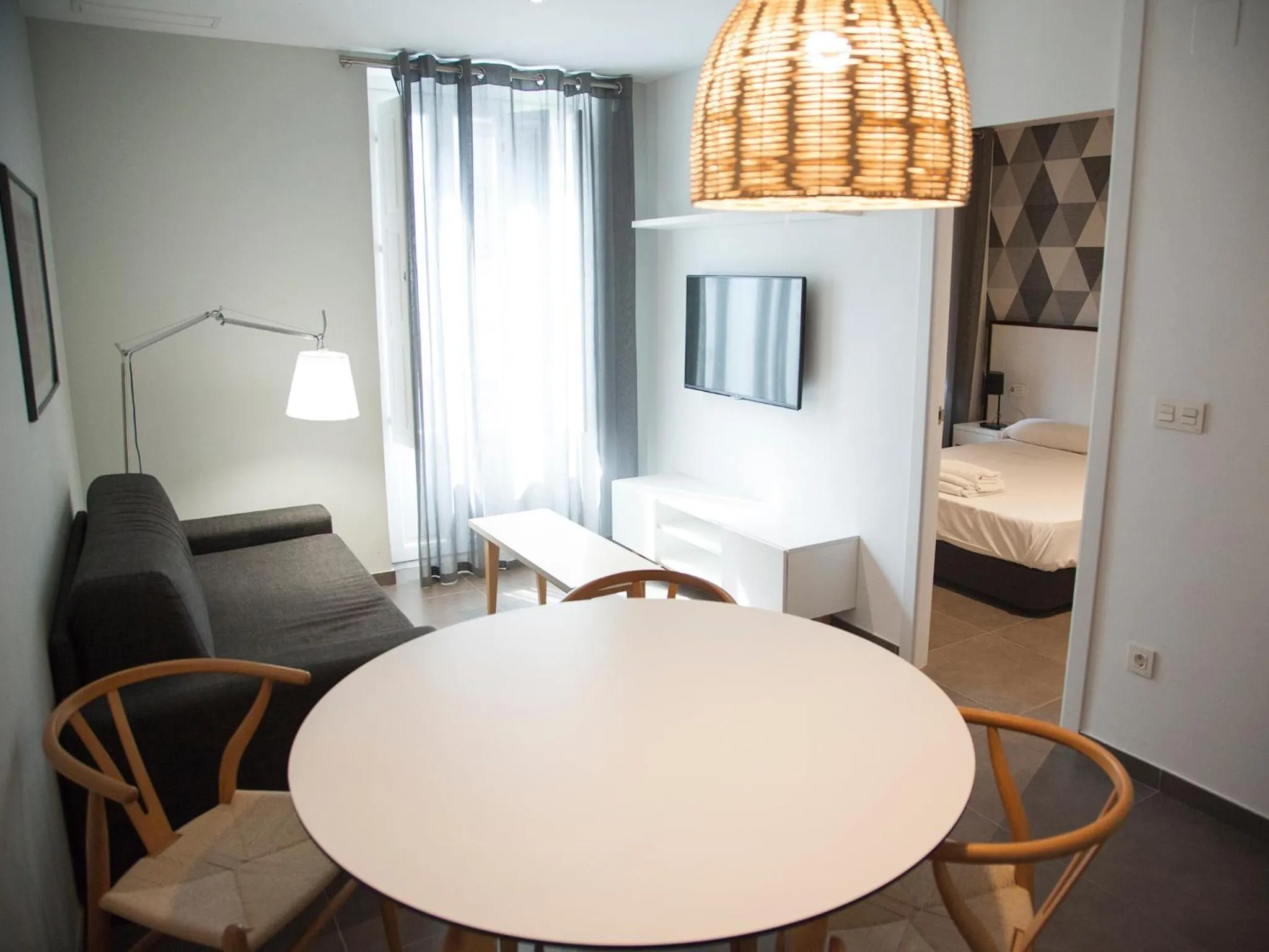 Living room, Bed in Flats Friends Soho Suites