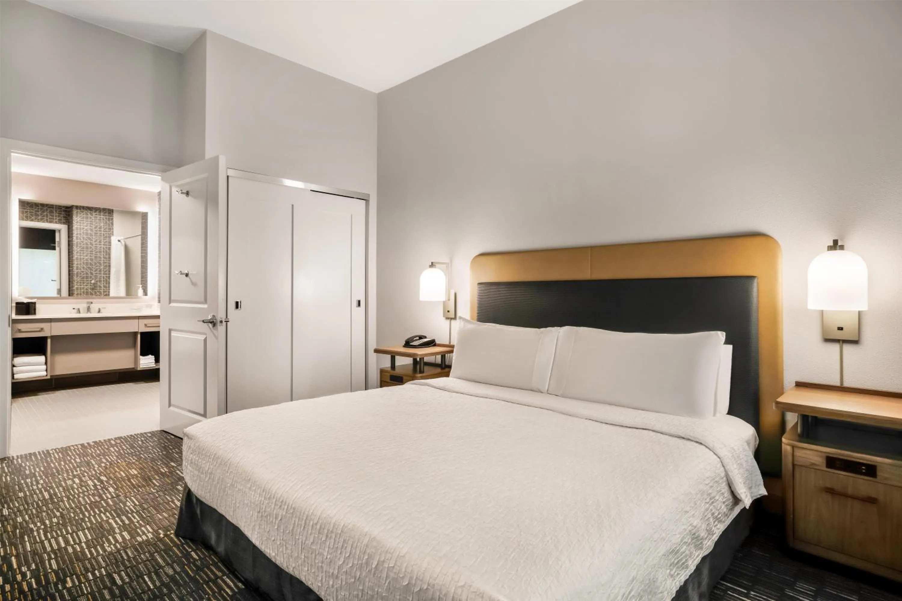 Bed in Homewood Suites Dallas-Frisco
