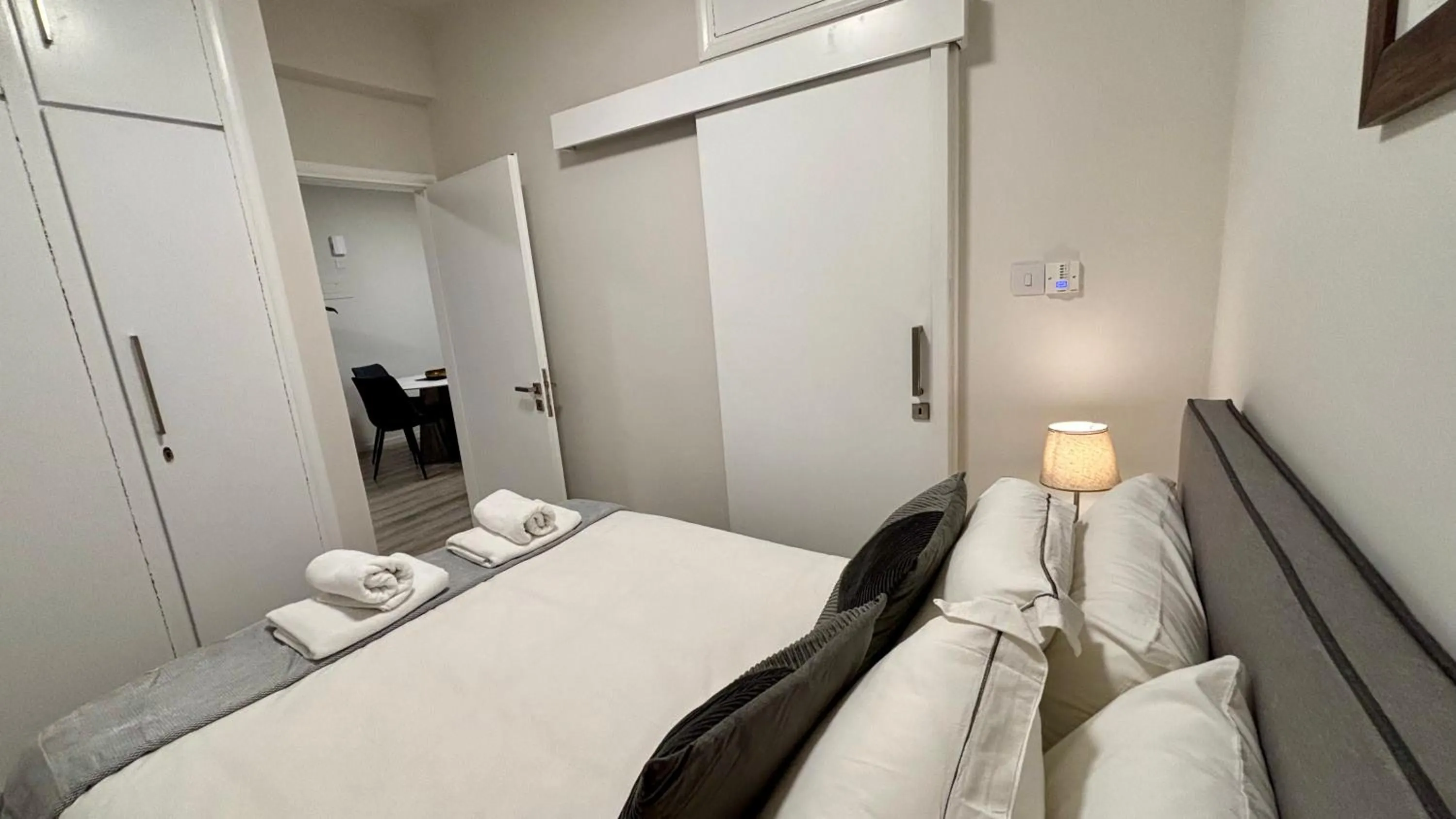 Bedroom, Bed in SeaBreeze City Center Flats by TrulyCyprus