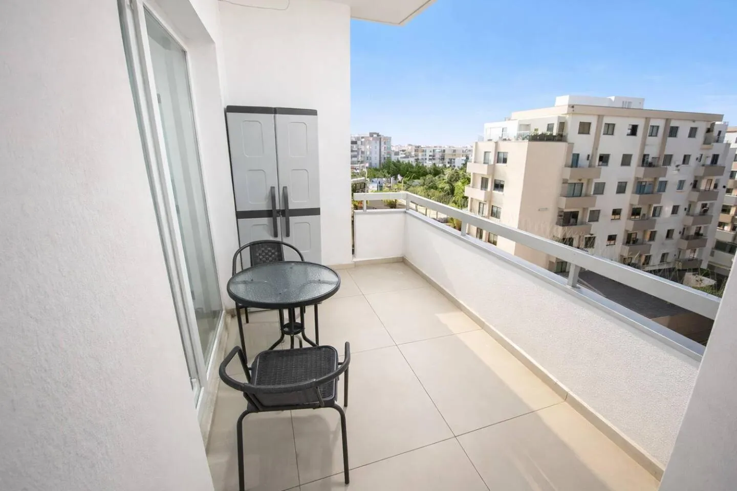 Balcony/Terrace in SeaBreeze City Center Flats by TrulyCyprus