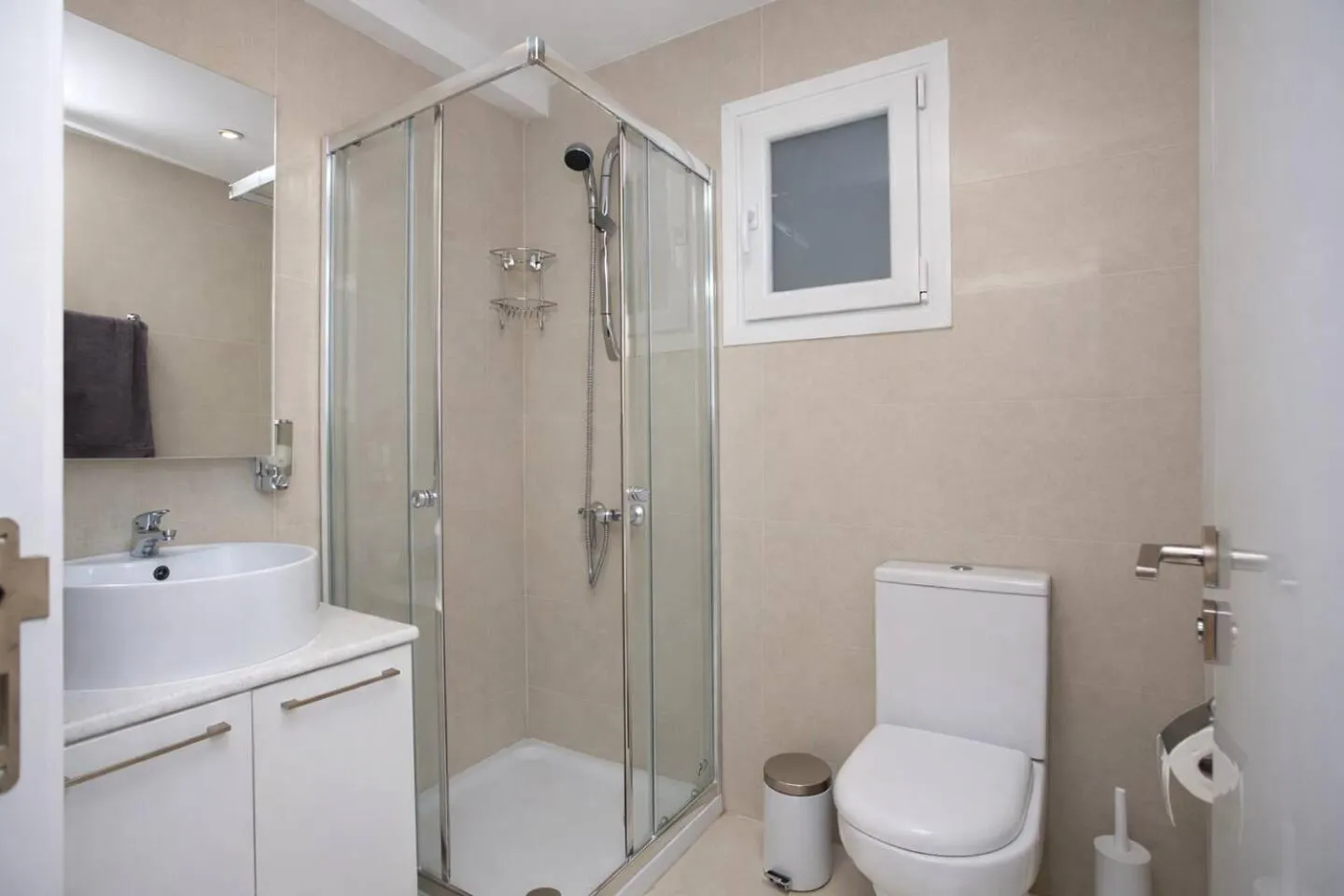 Bathroom in SeaBreeze City Center Flats by TrulyCyprus