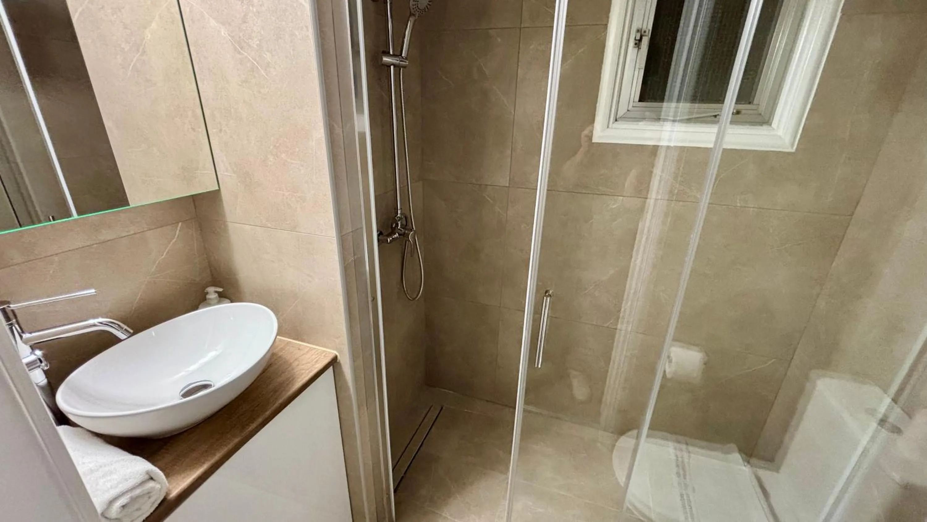 Shower in SeaBreeze City Center Flats by TrulyCyprus