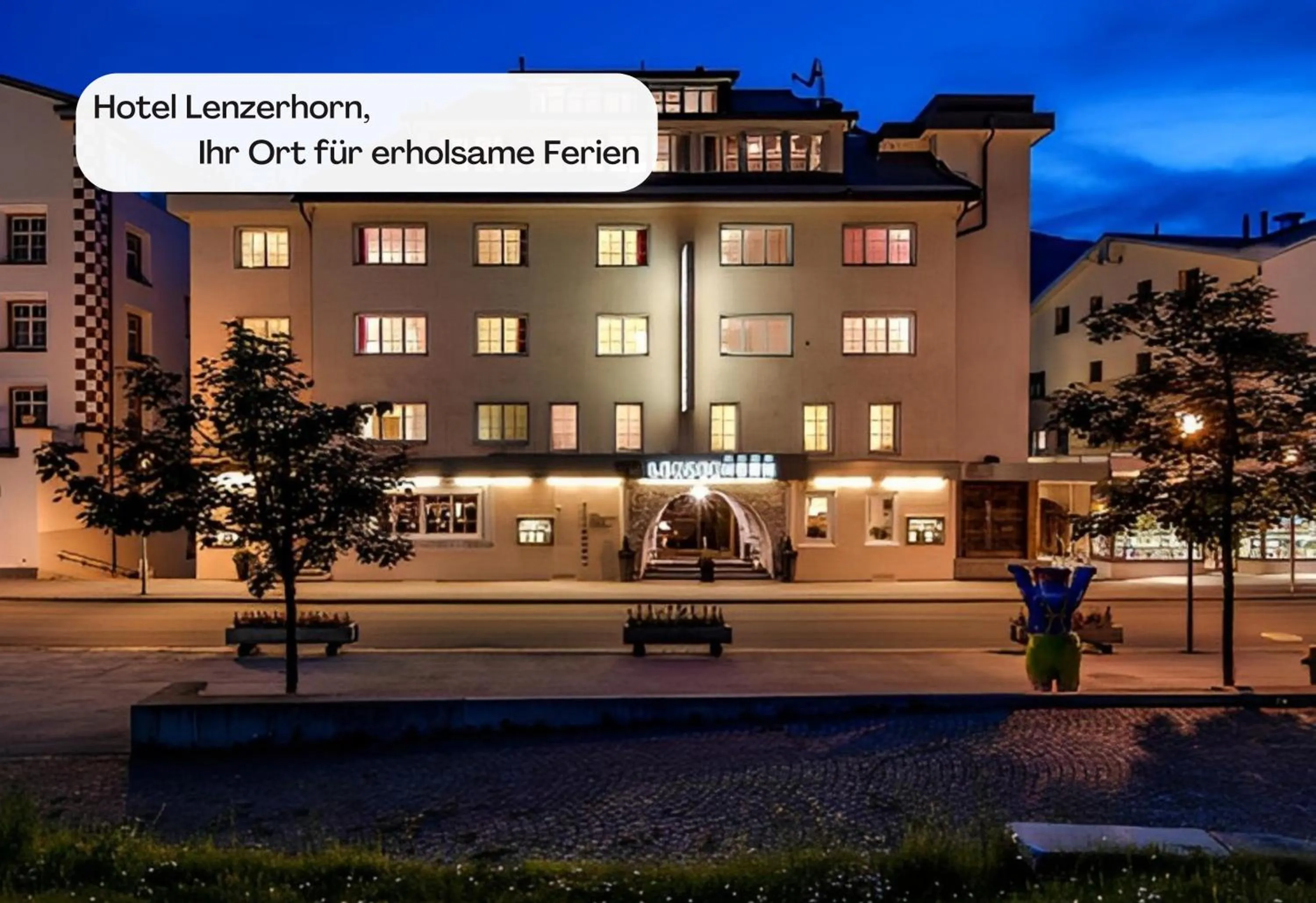 Facade/entrance in Hotel Lenzerhorn - Alpine Stay, Spa & Savour