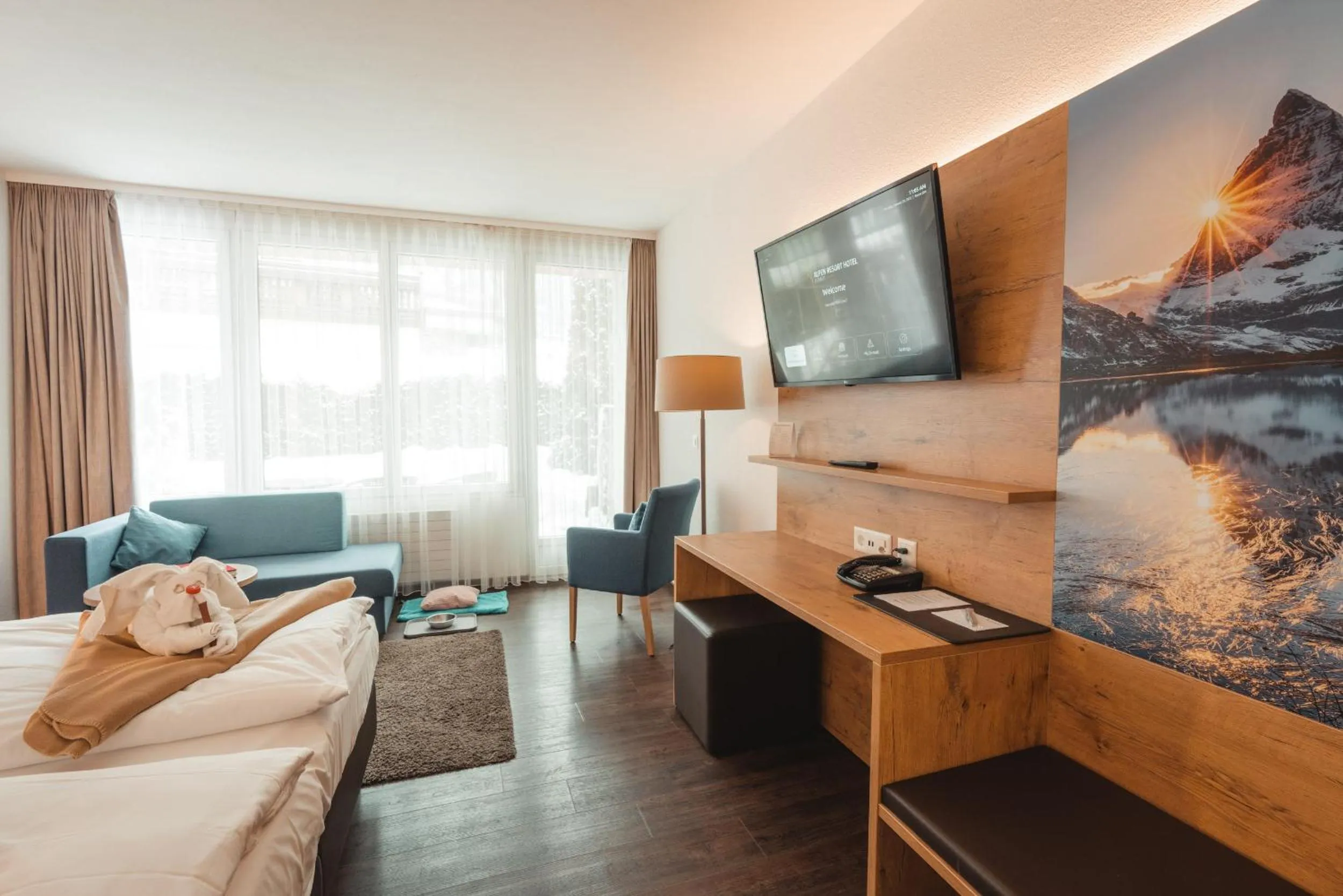 Bed in Alpen Resort & Spa