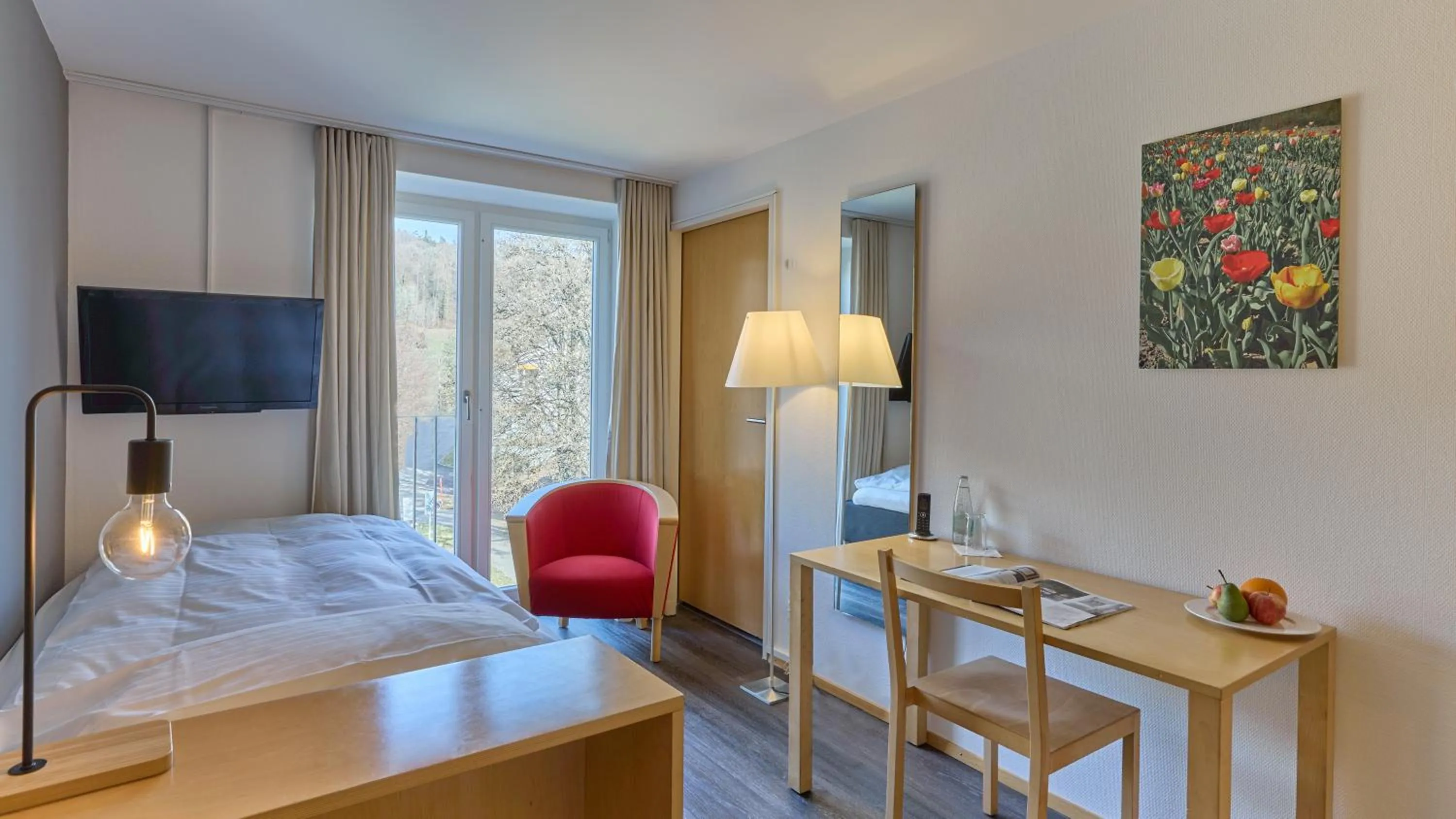 Bed in Hotel Boldern