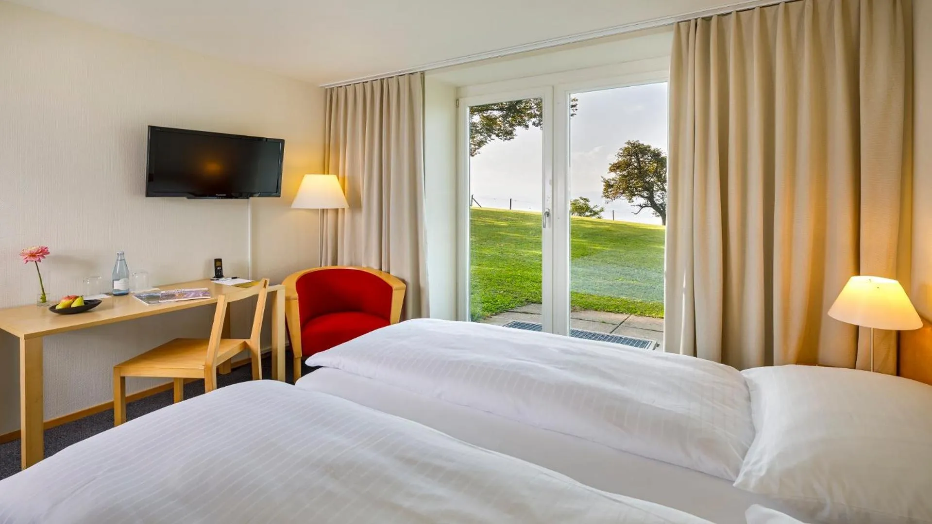 Bed in Hotel Boldern