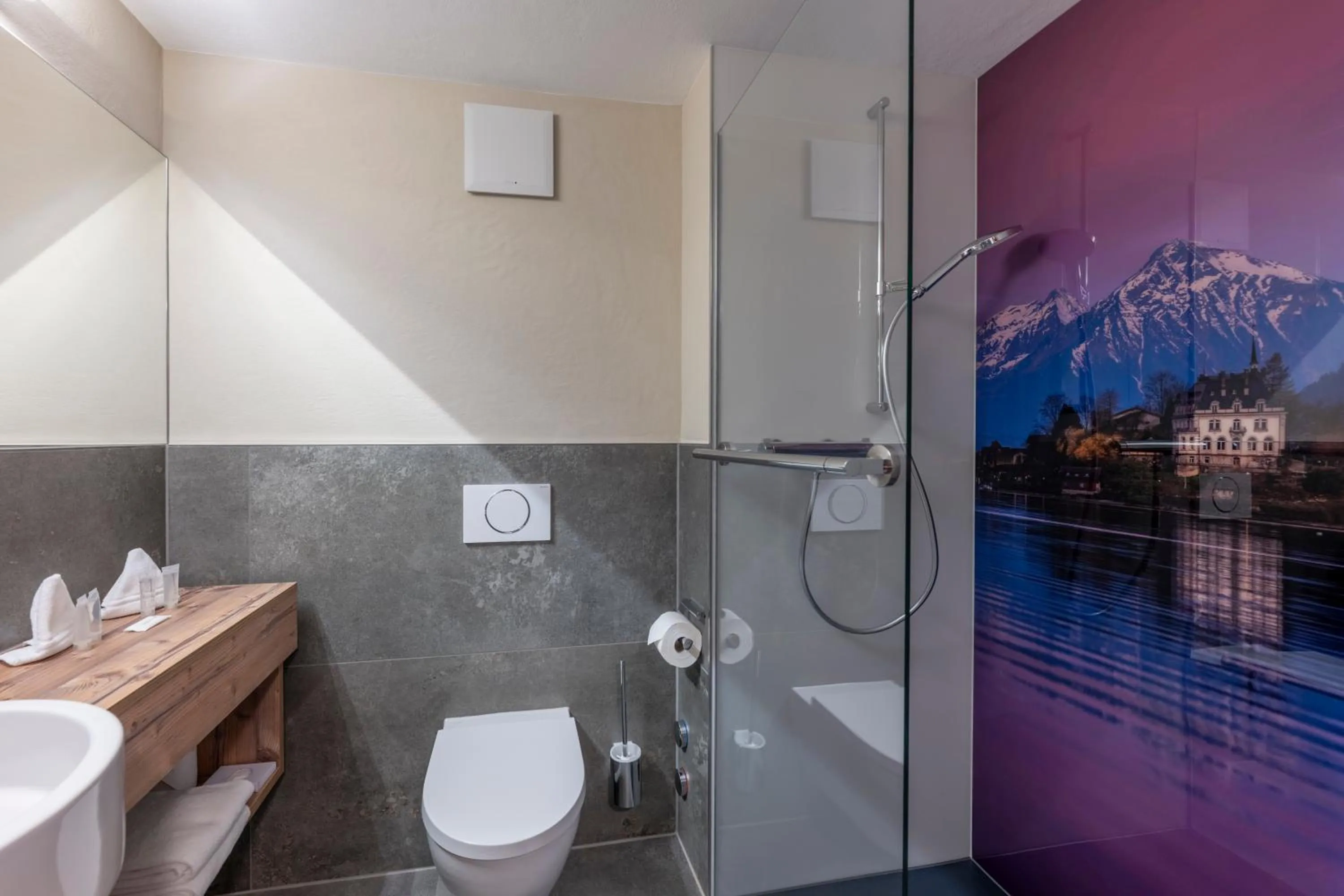 Bathroom in Hotel Châlet Du Lac