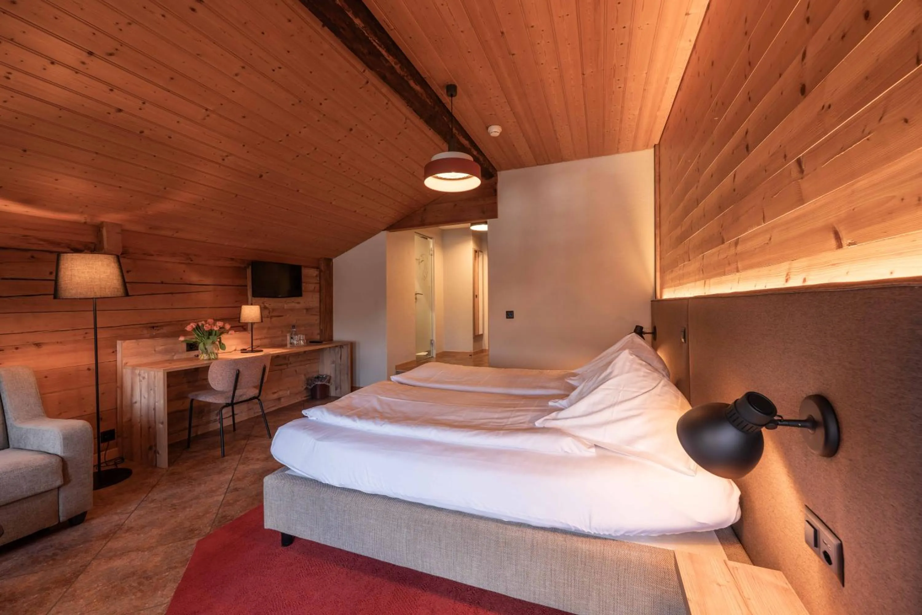 Bed in Hotel Châlet Du Lac