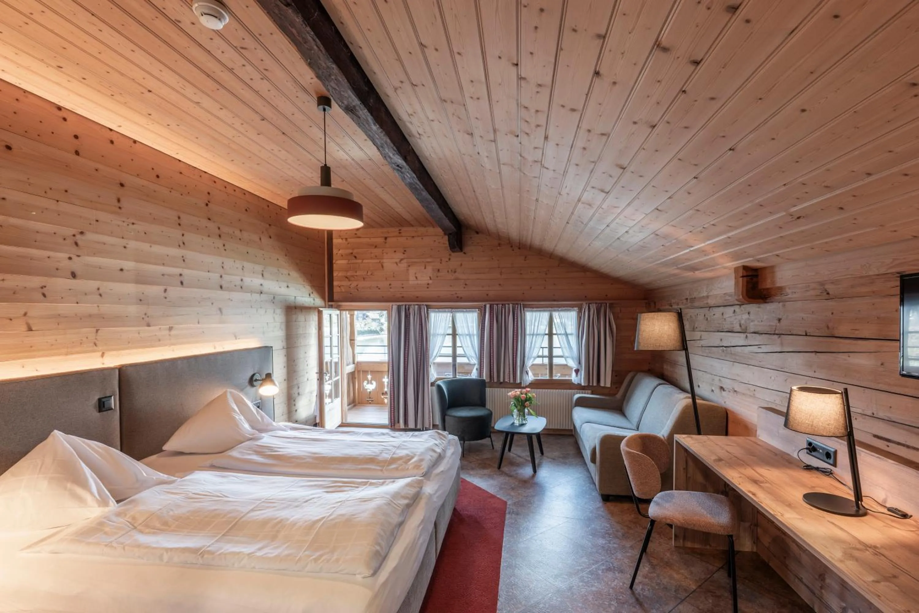 Bed in Hotel Châlet Du Lac