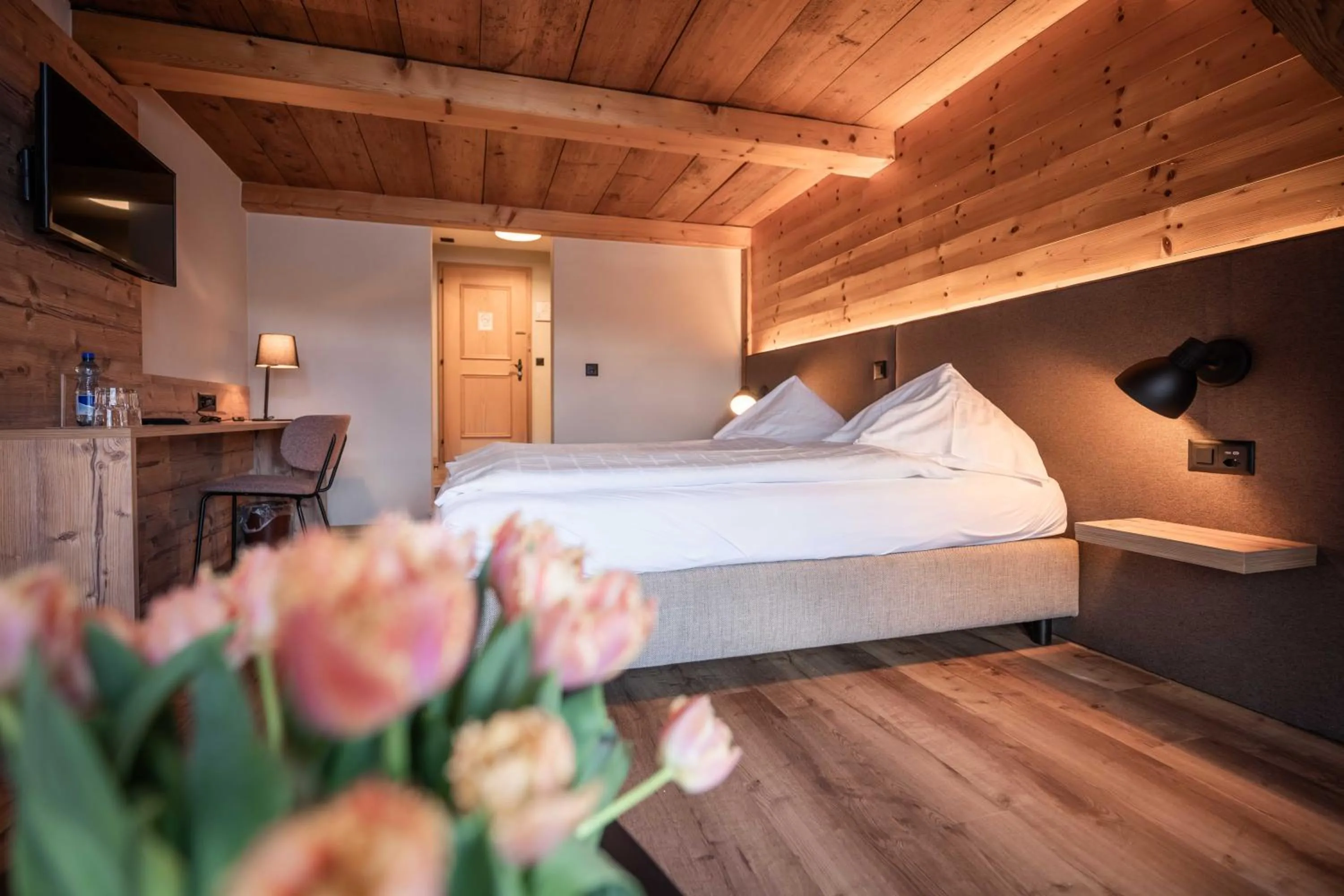 Bed in Hotel Châlet Du Lac