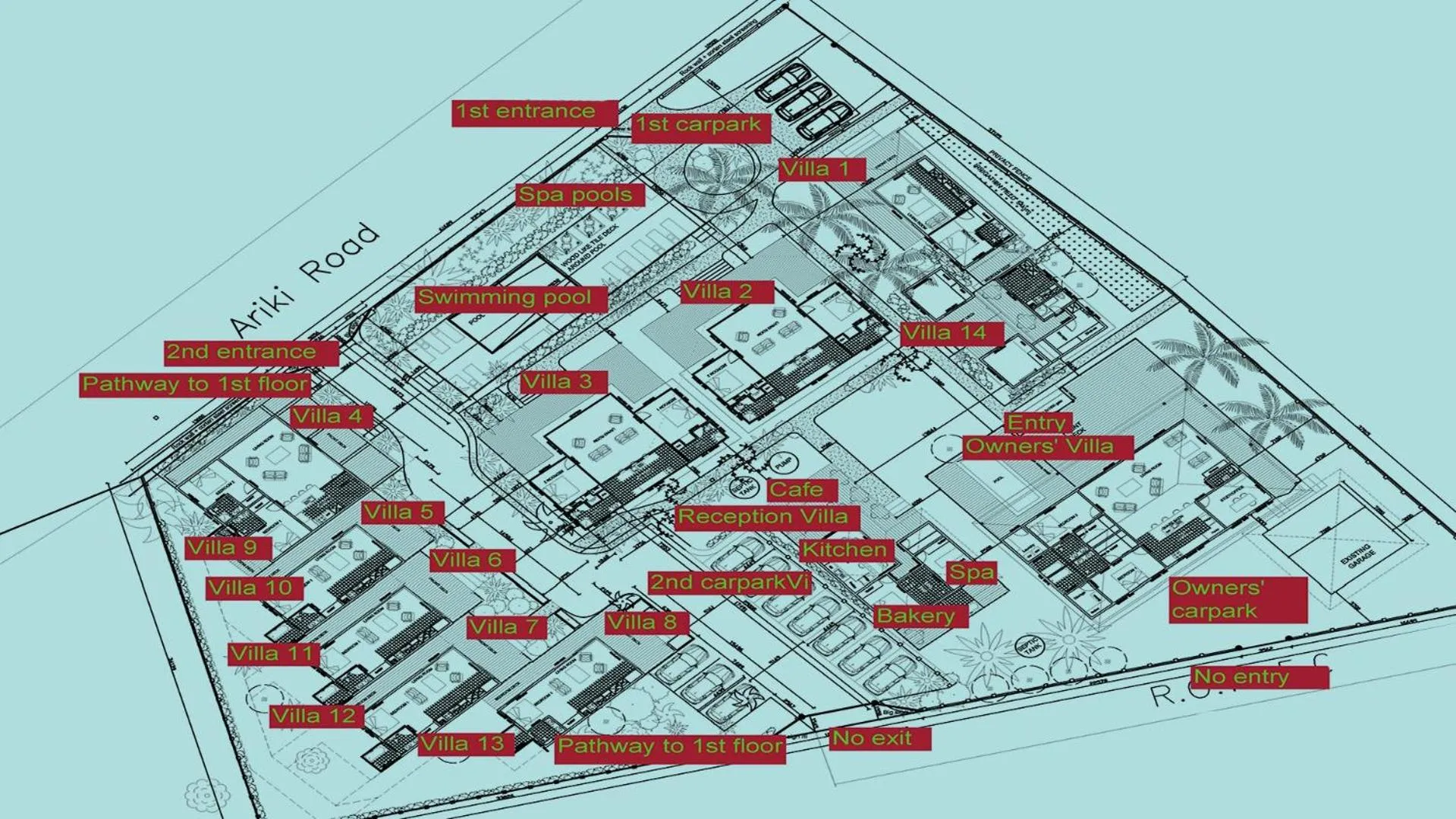 Bird's eye view in Kia Orana Villas and Spa