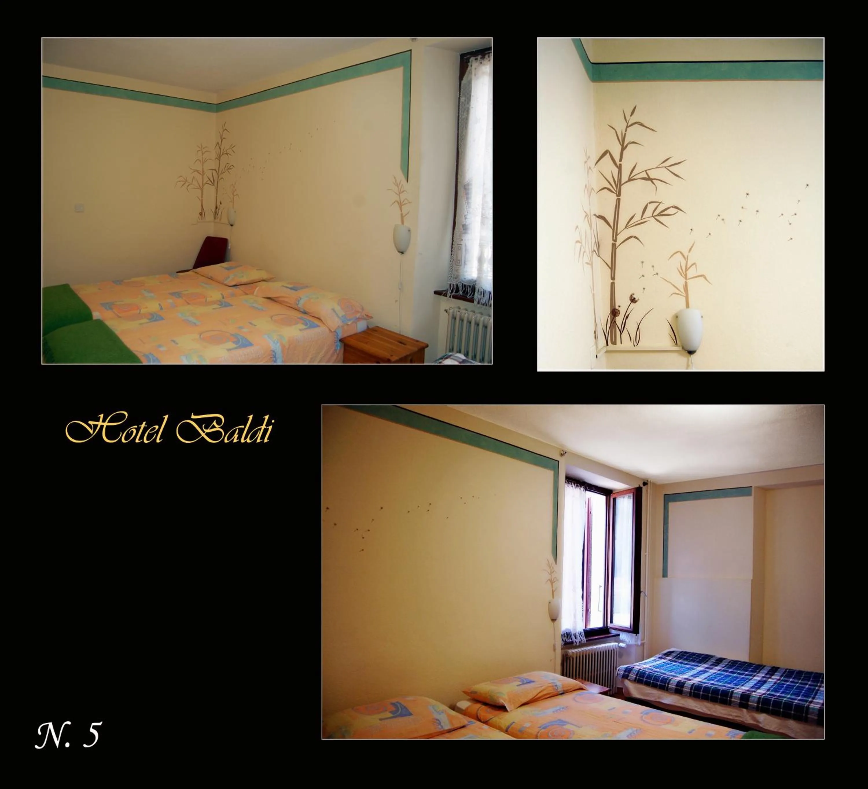 Decorative detail, Bed in Hotel Ristorante Baldi