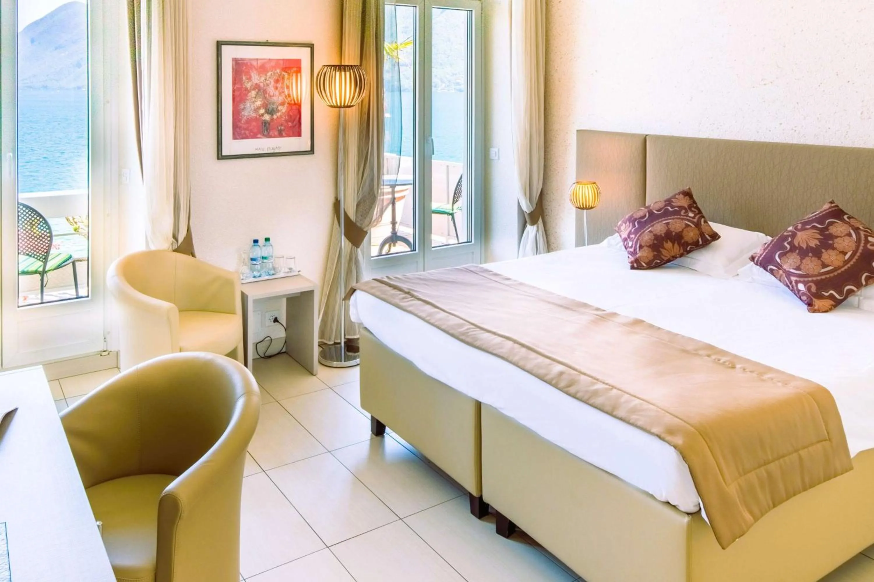 Bedroom, Bed in Best Western Hotel Bellevue au Lac