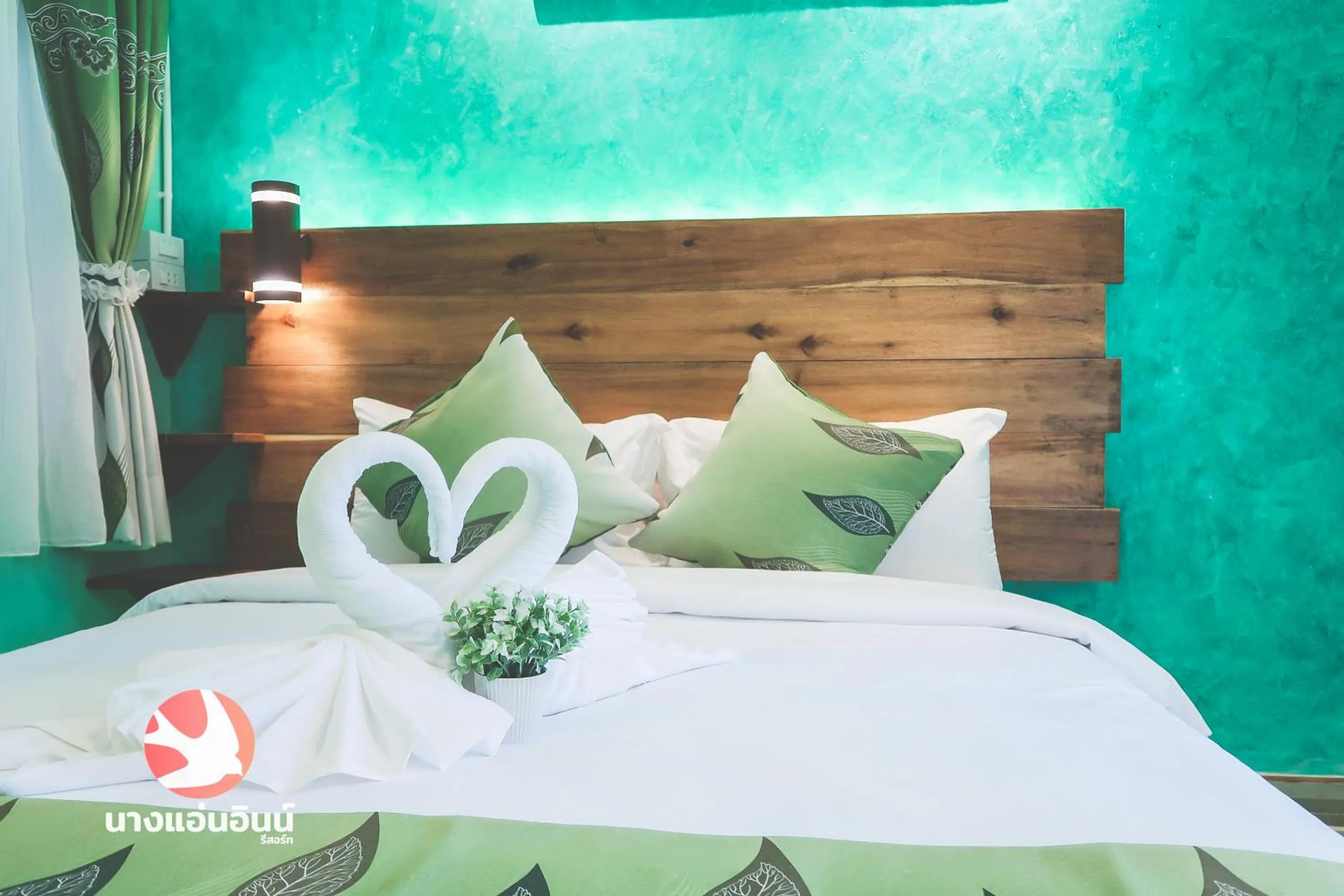Bed in Nang-an Inn Resort