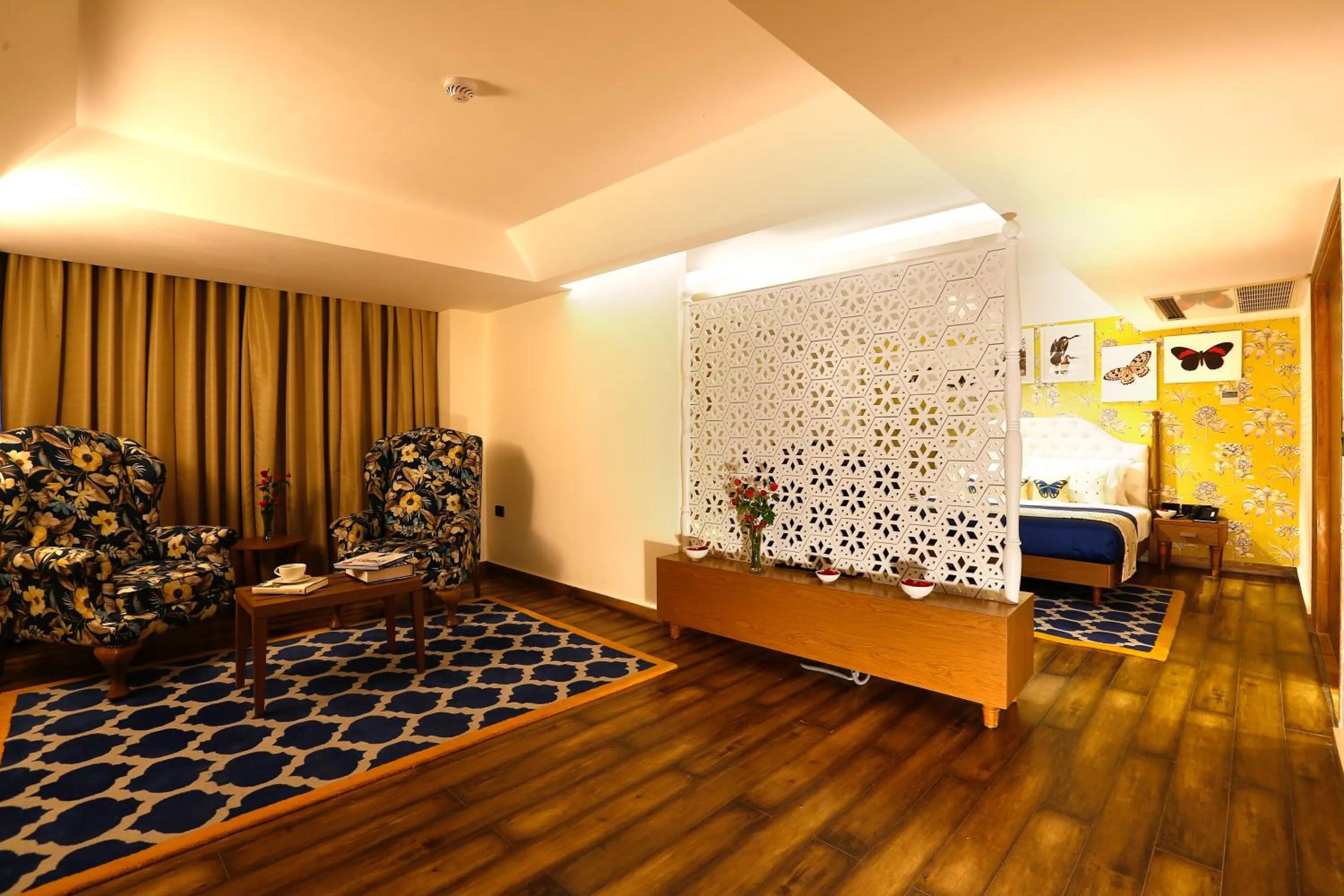 Living room, Bed in Mosaic Original, Mussoorie
