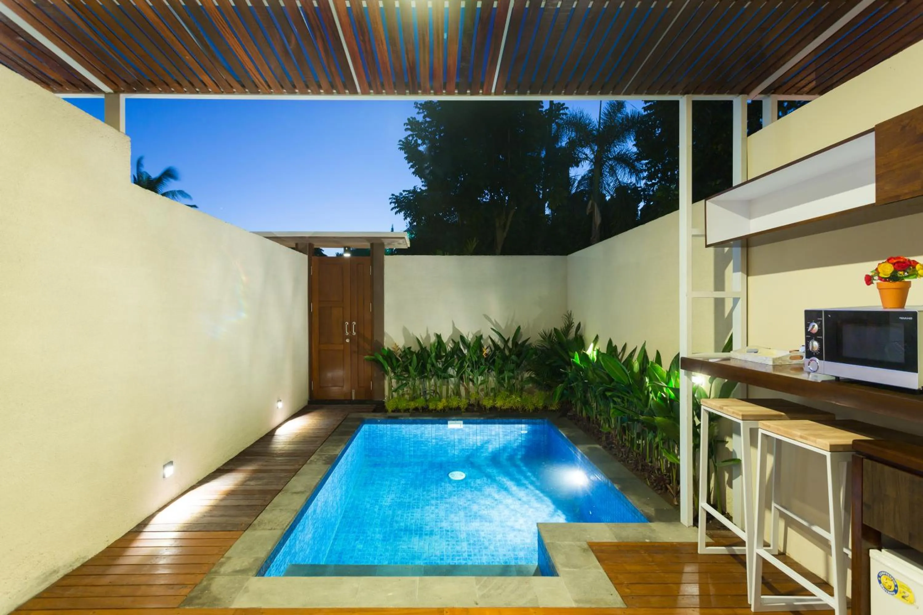 Pool view in Paisa Villa Seminyak