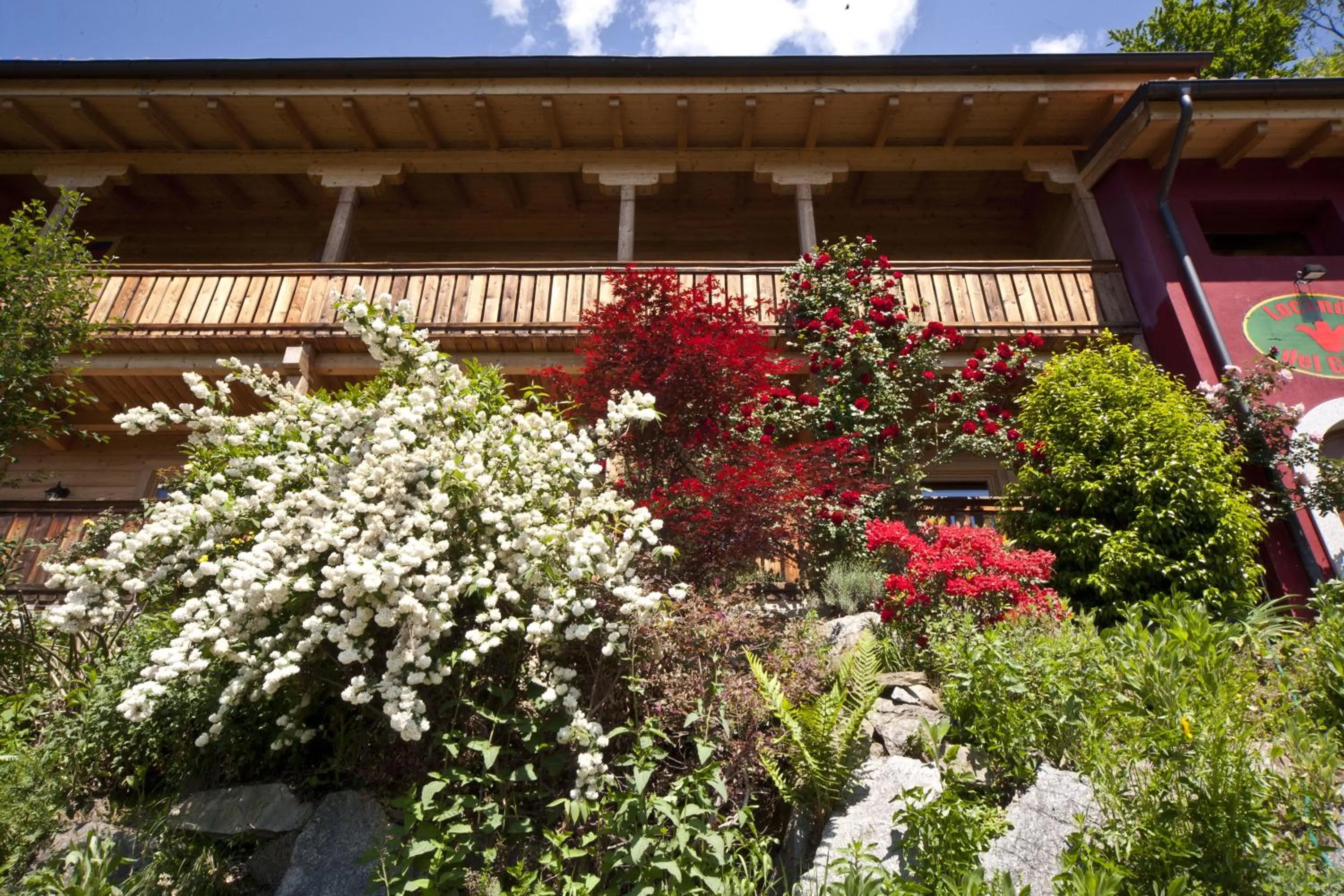 Garden view in Eco Hotel Locanda del Giglio