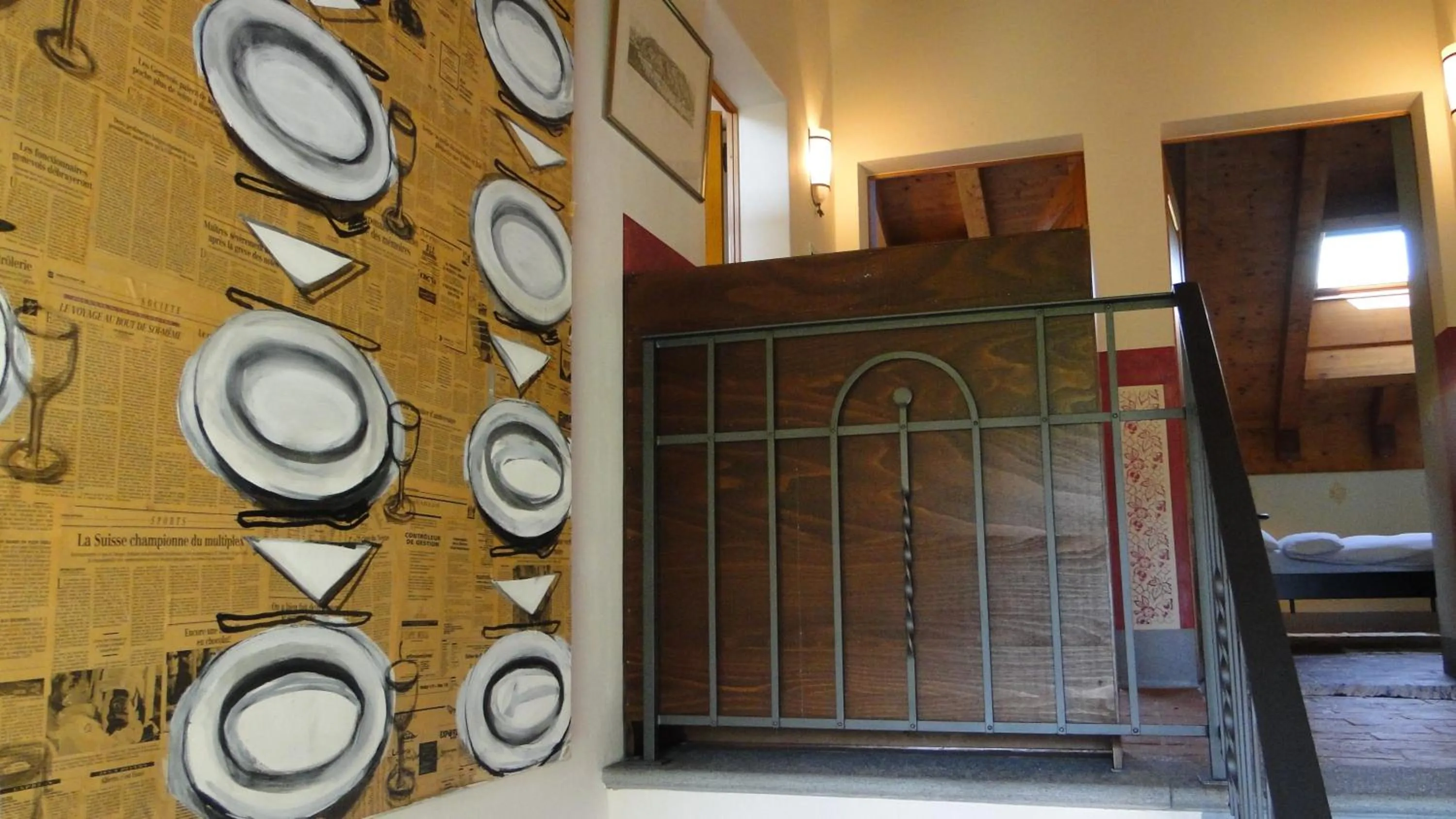 Decorative detail in Fattoria l'Amorosa