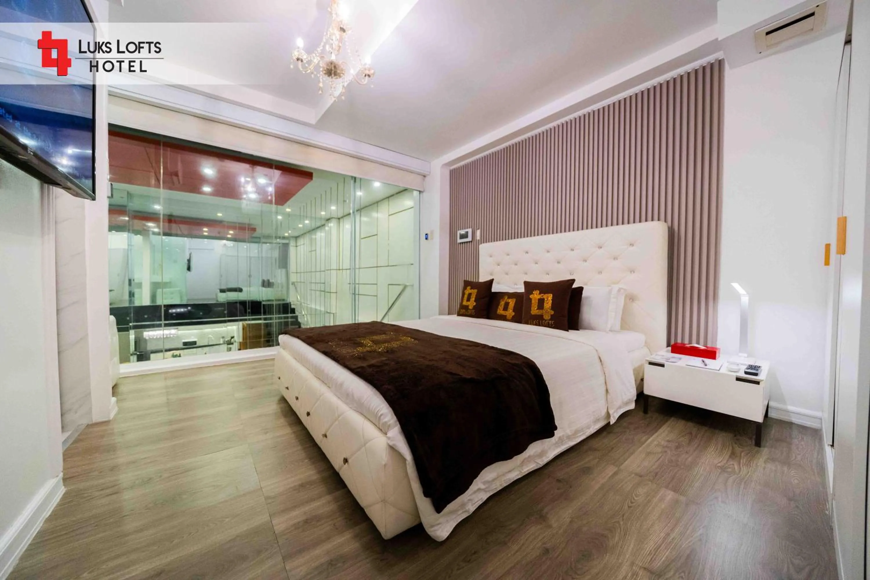 Bed in Luks Lofts Hotel & Residences