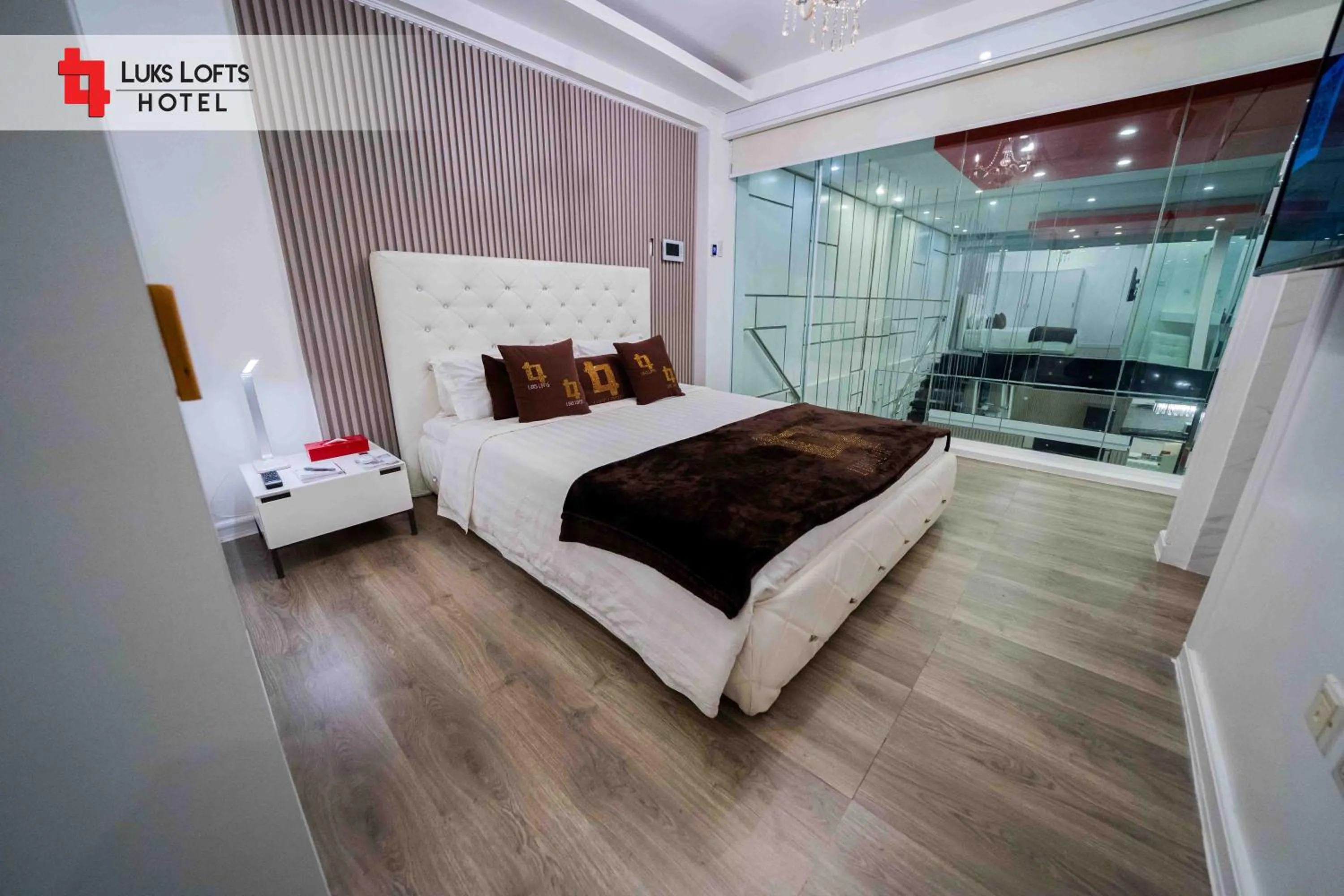 Bed in Luks Lofts Hotel & Residences