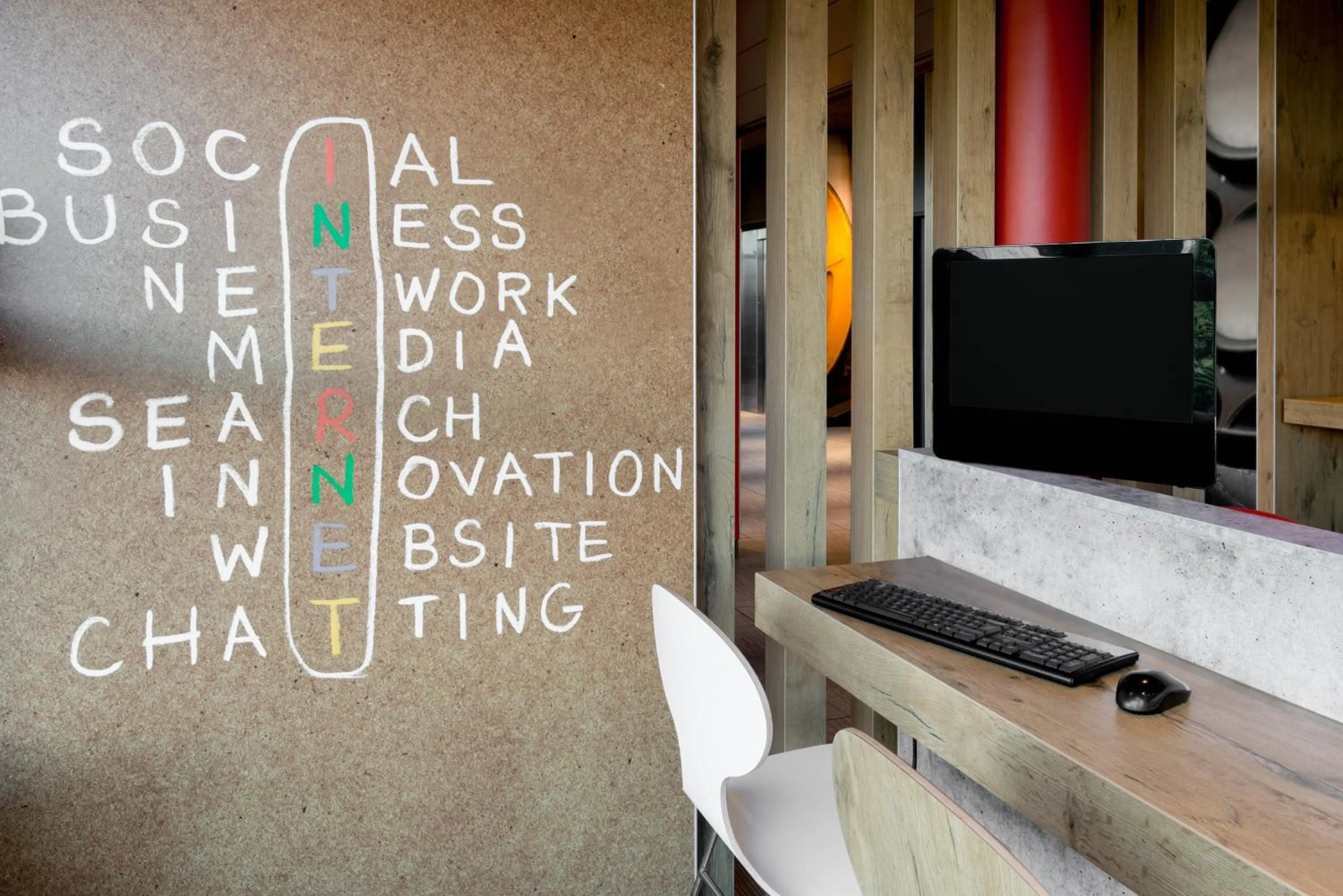 Decorative detail in ibis Genève Aéroport