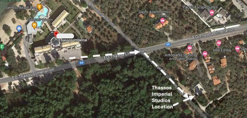 Location in Thassos Imperial Resort