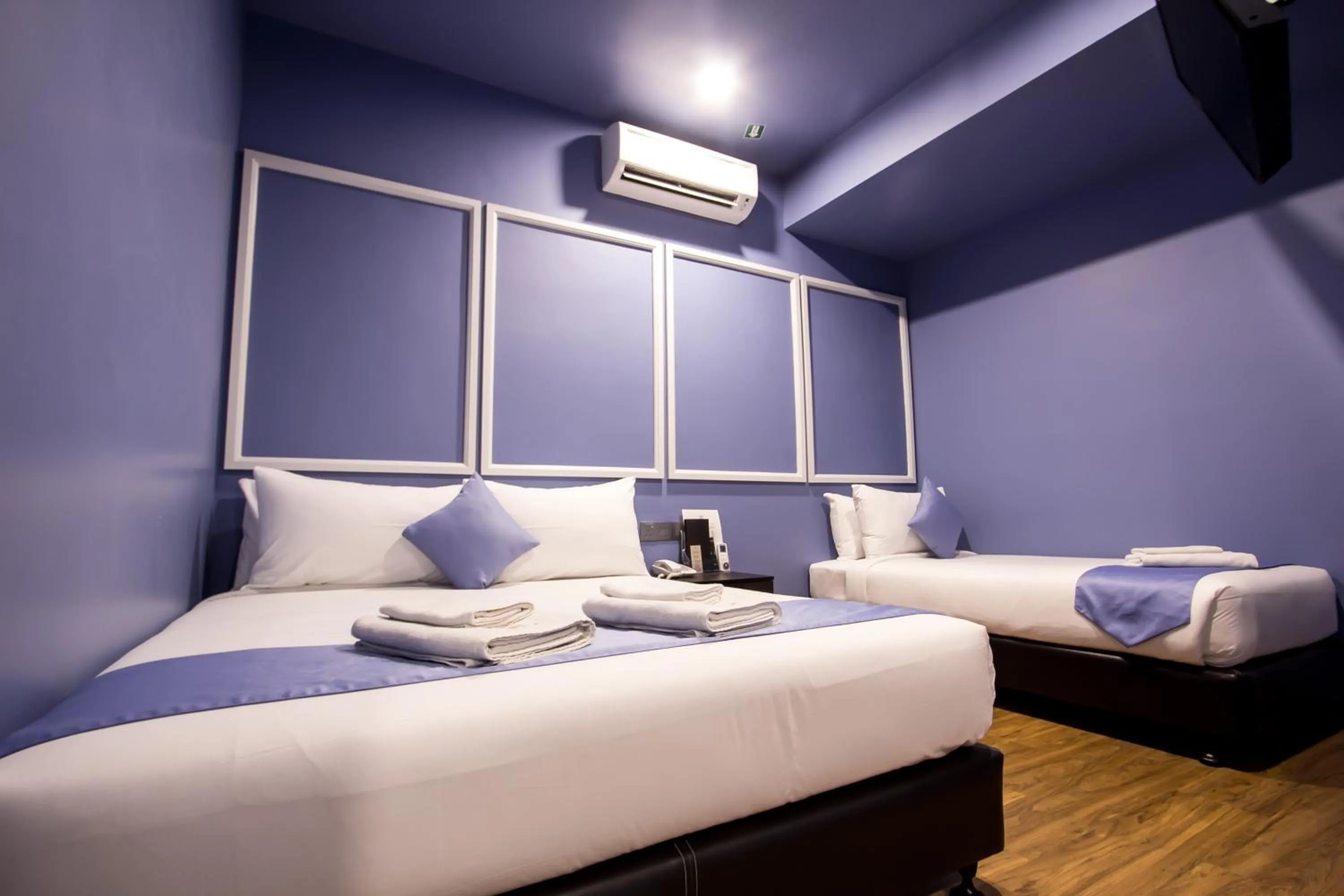Bed in Bloommaze Boutique Hotel Puchong