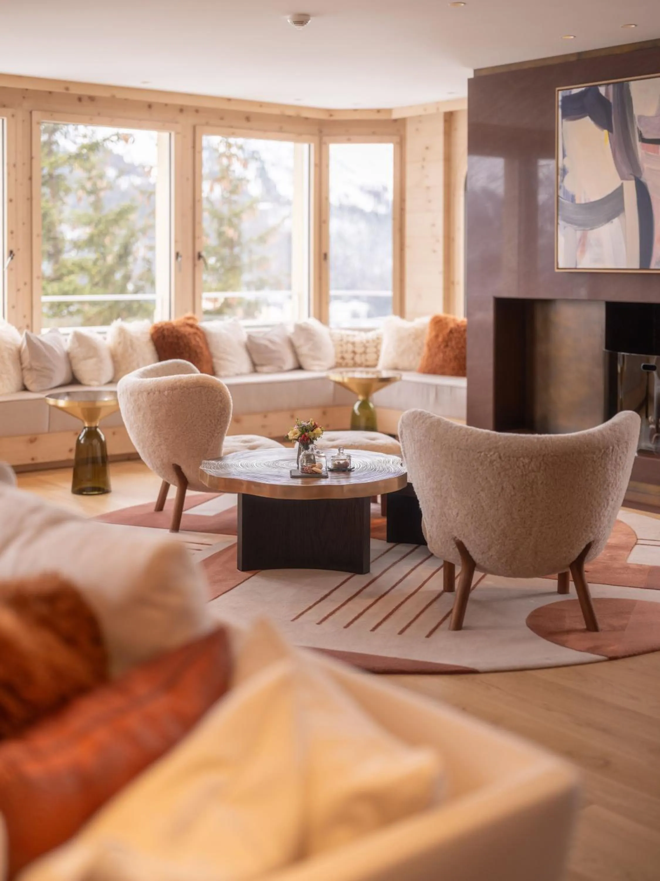 Living room in Kulm Hotel St. Moritz