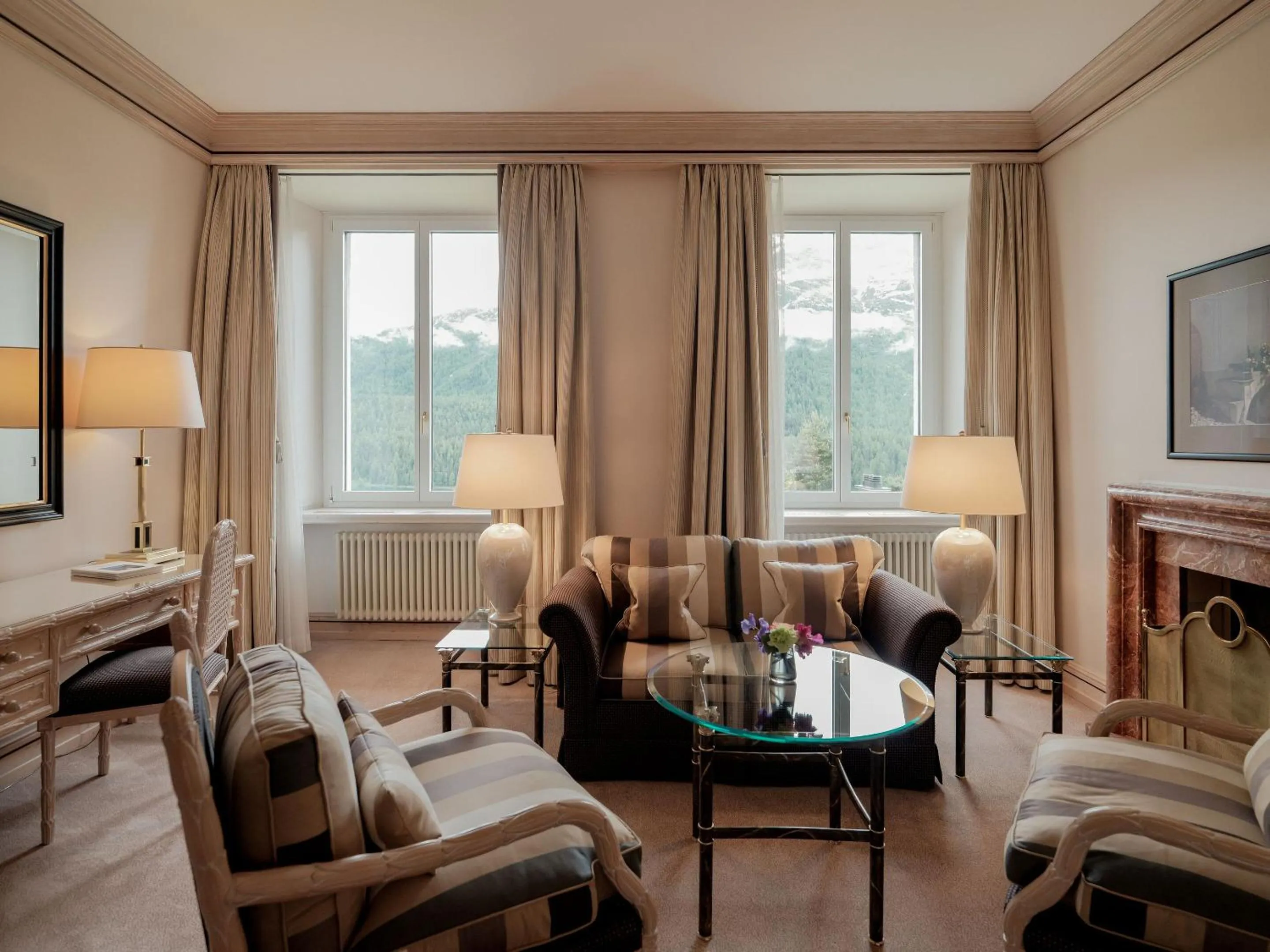 Seating area in Kulm Hotel St. Moritz