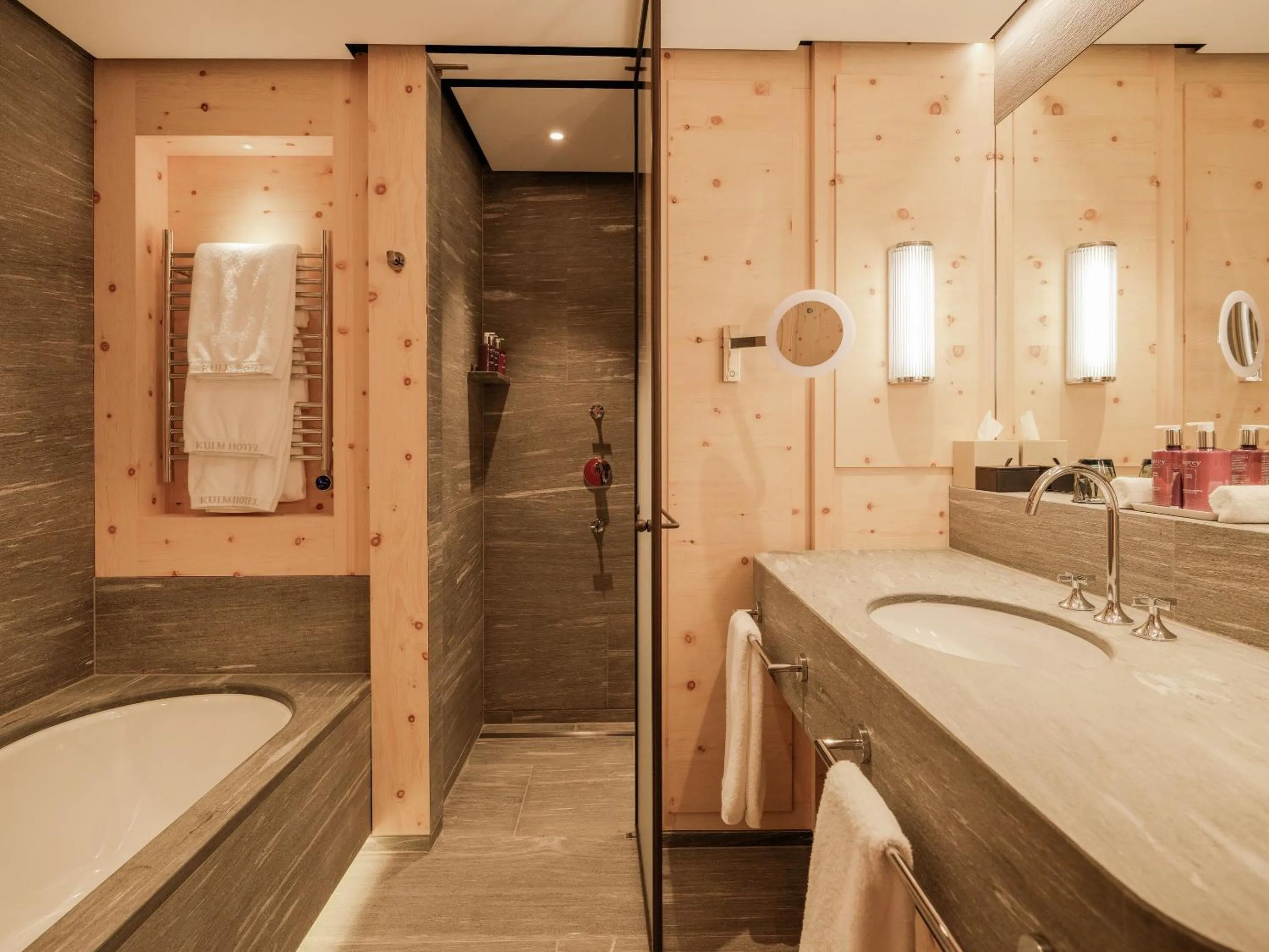 Bathroom in Kulm Hotel St. Moritz