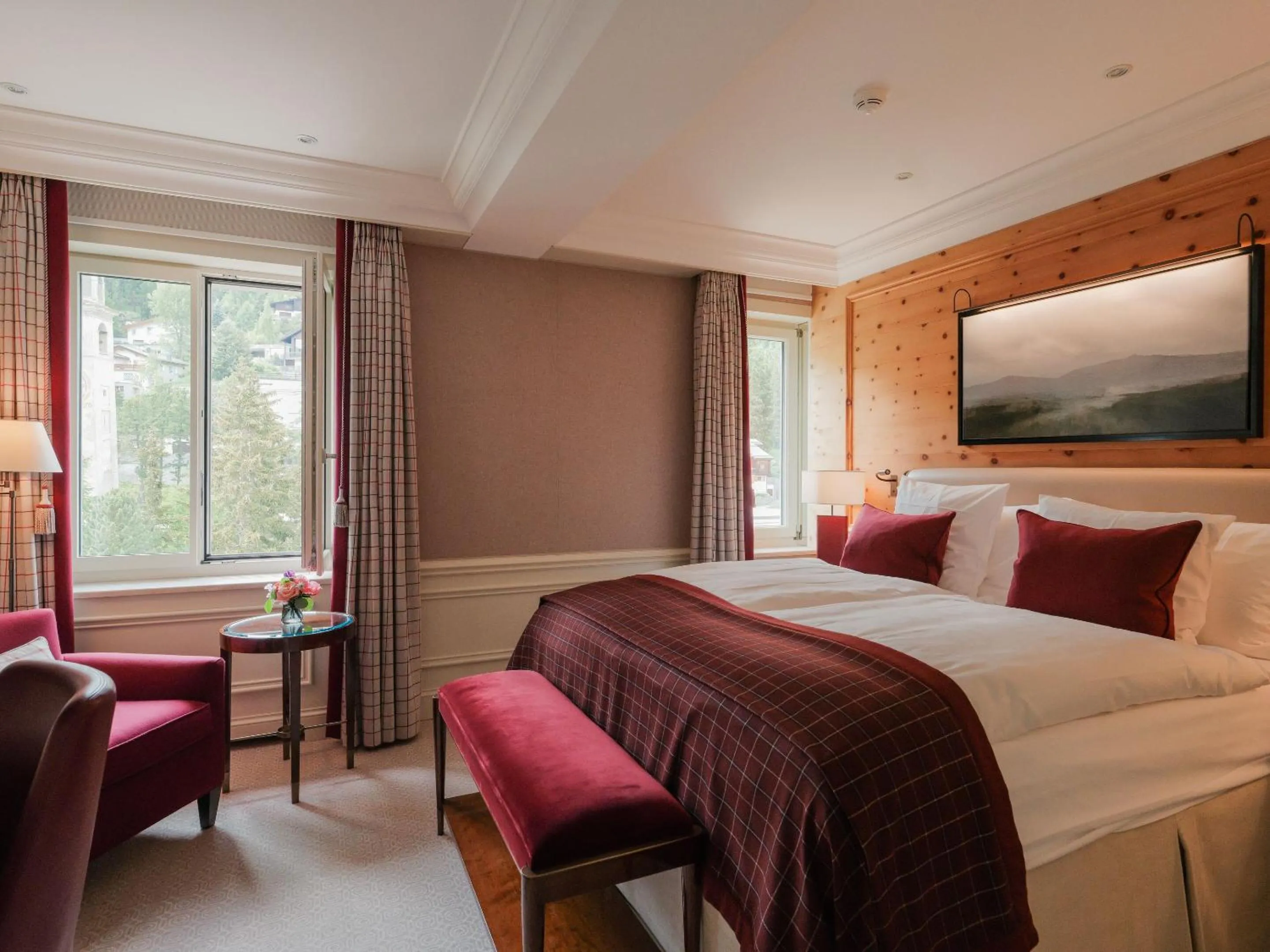 Bedroom, Bed in Kulm Hotel St. Moritz