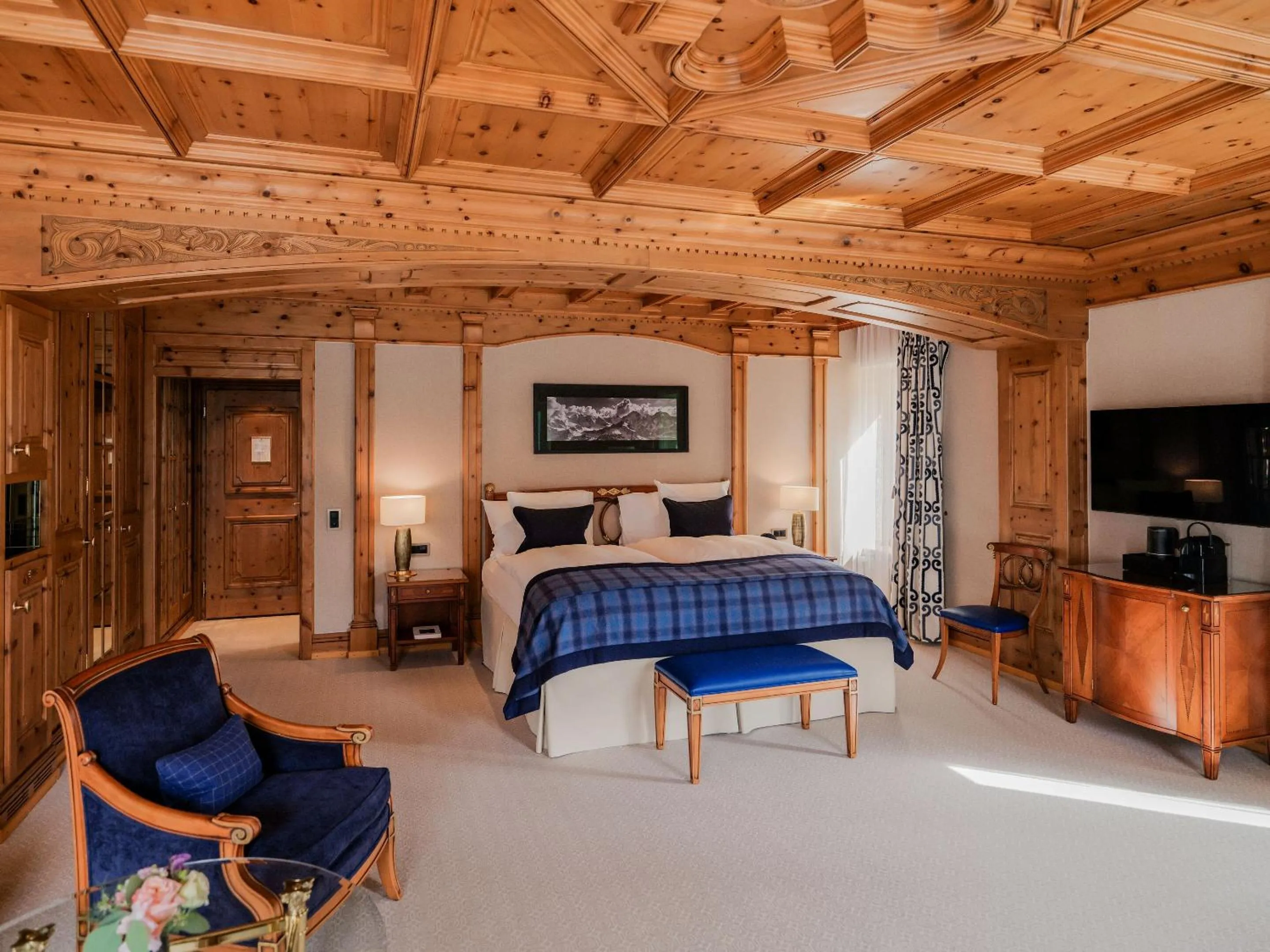 Bedroom in Kulm Hotel St. Moritz