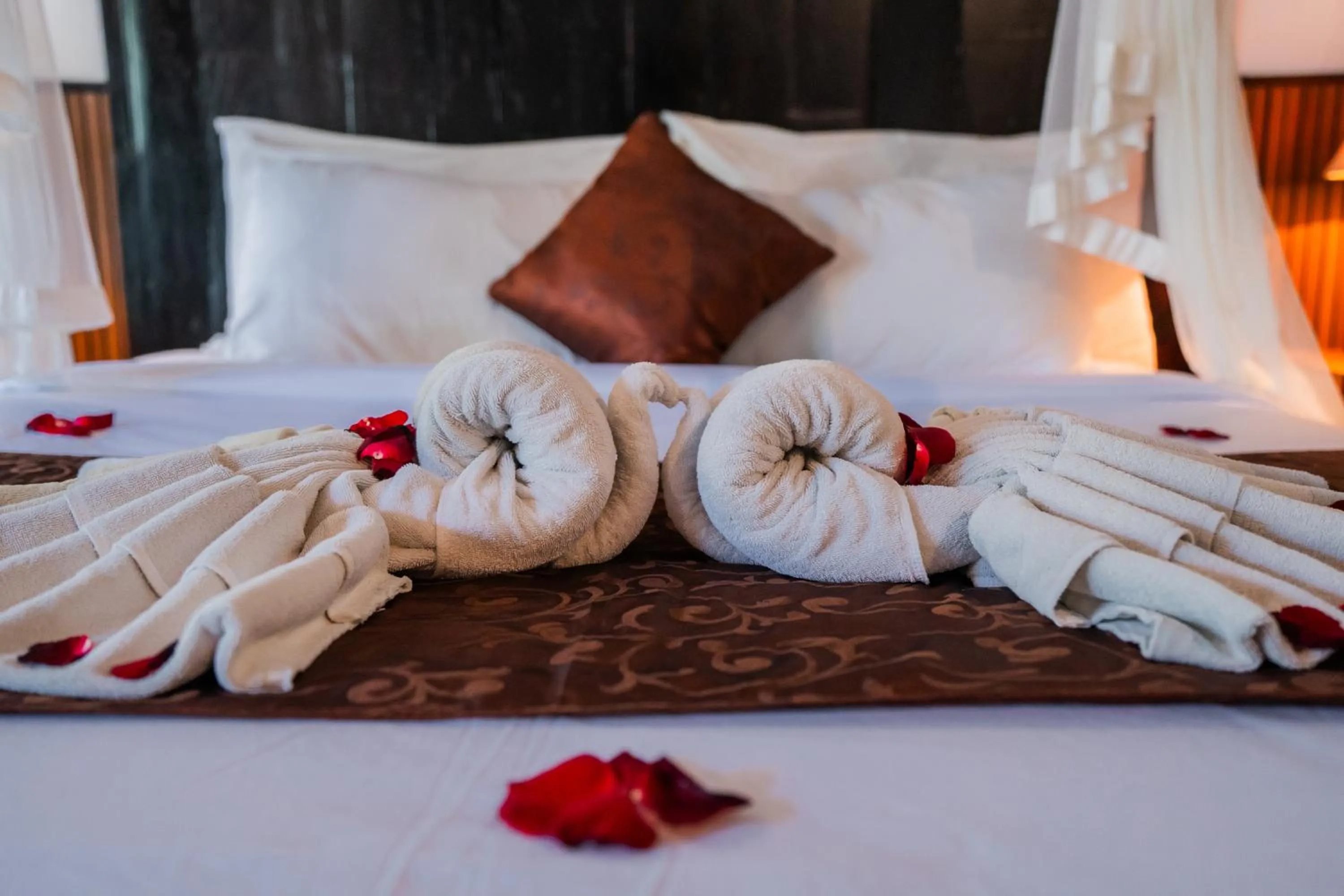 Bed in Bije Suite Villa Ubud